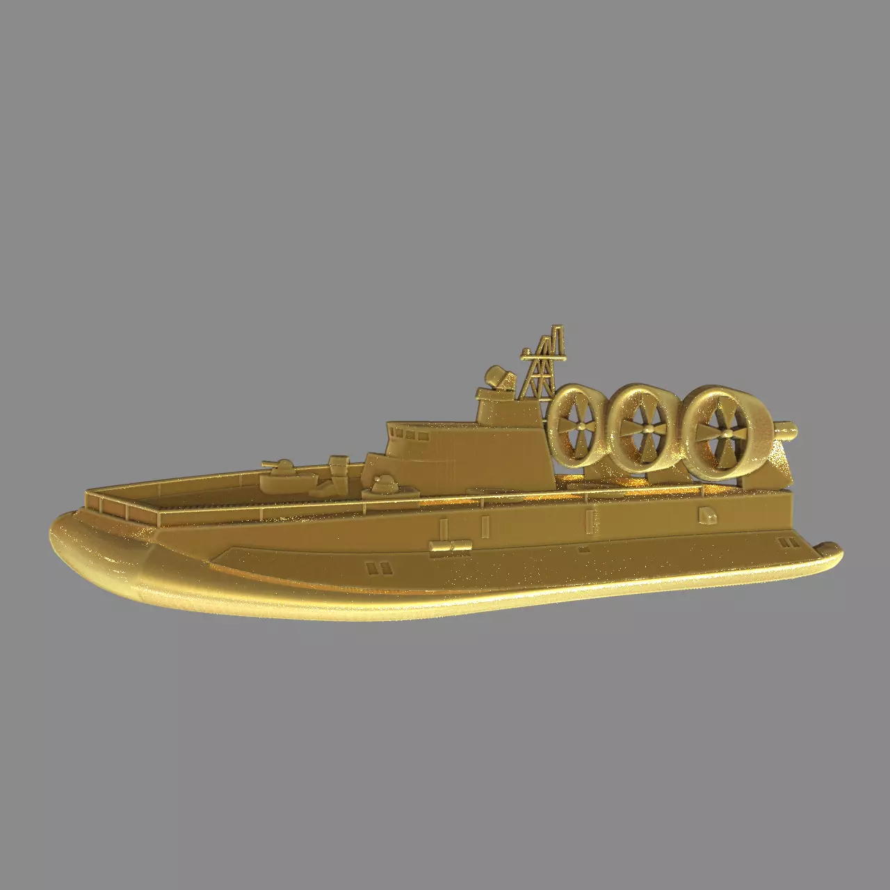 Military boat 3D print model_0