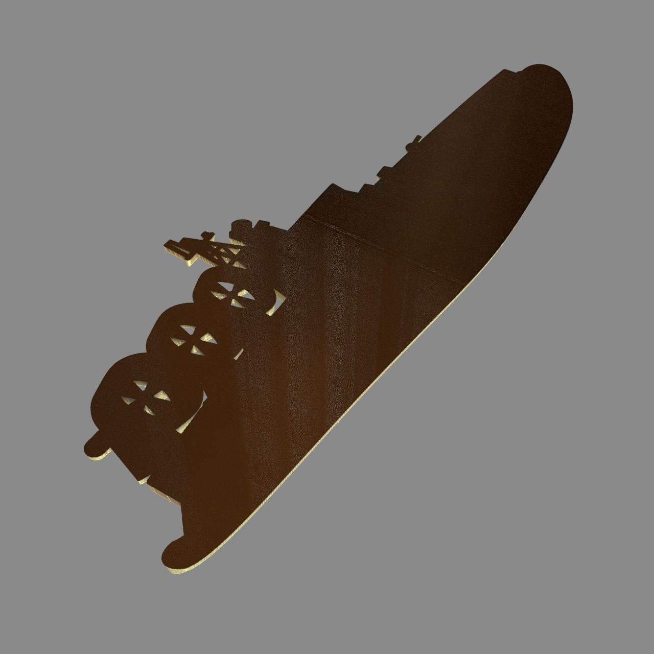 Military boat 3D print model_4