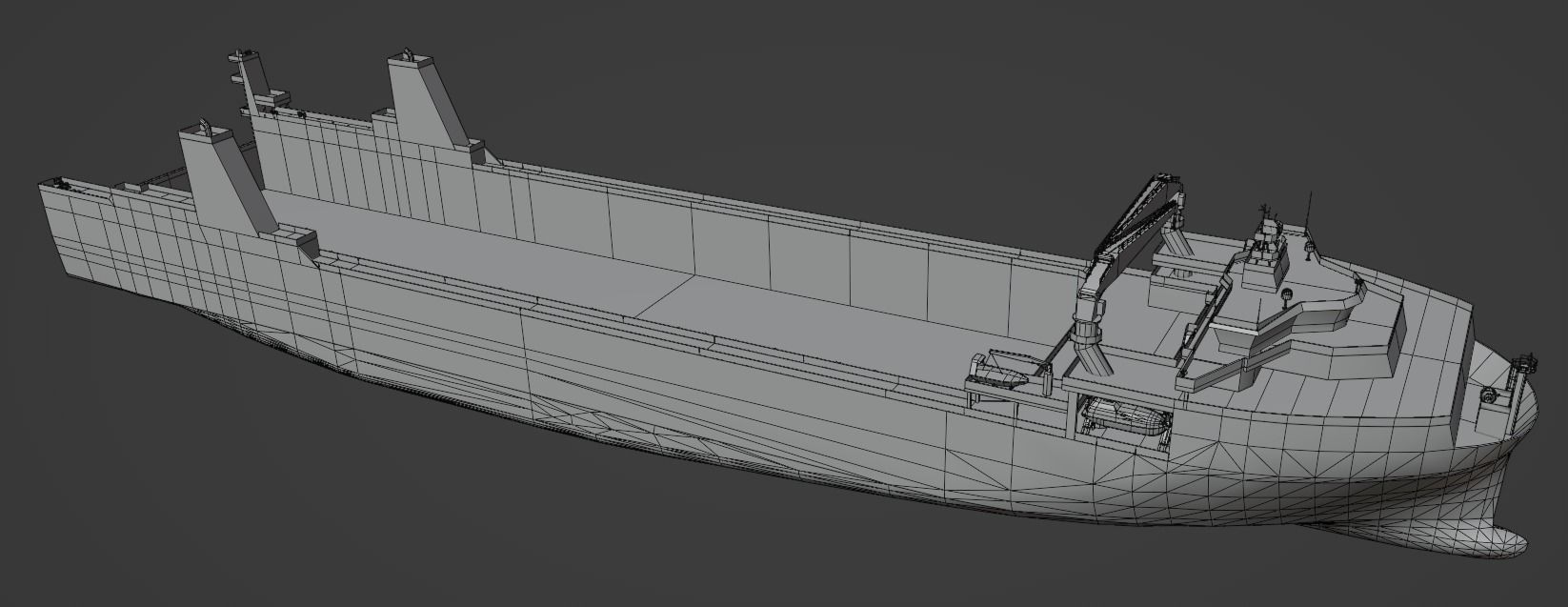 Yacht Servant DYT vessel  3D low-poly model Low-poly 3D model_11