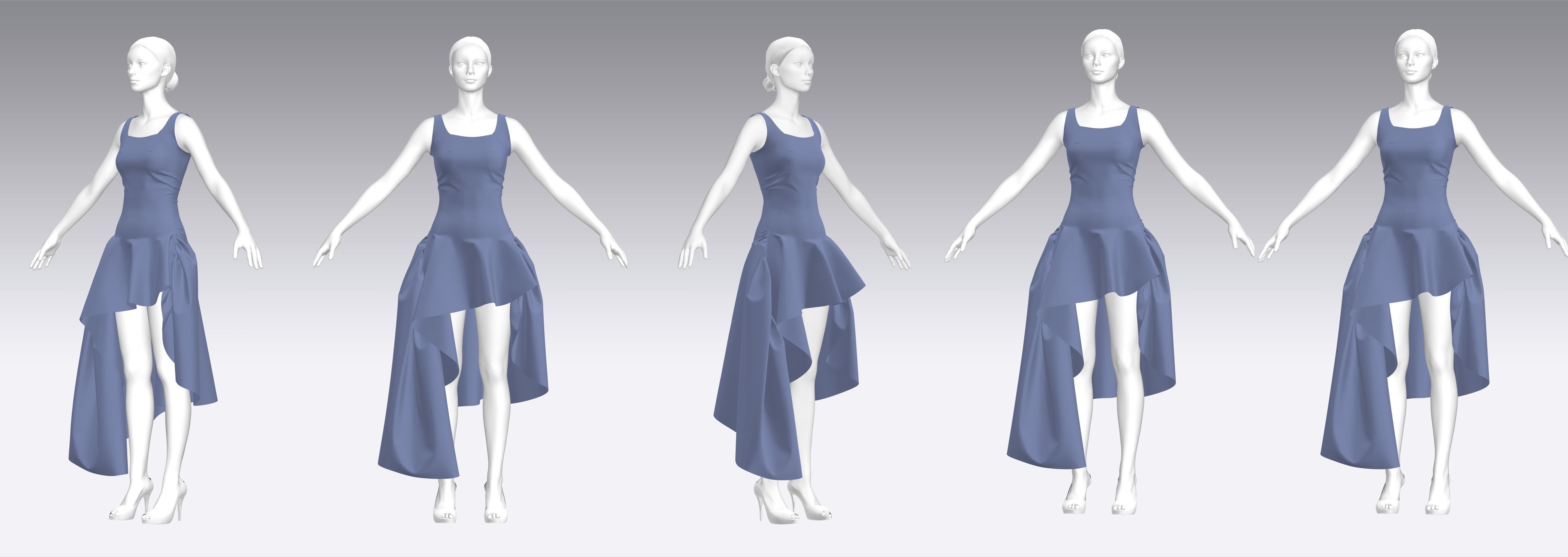 Dress Outfits MD CLO 3D ZPRJ ZPAC project files 3D model_3