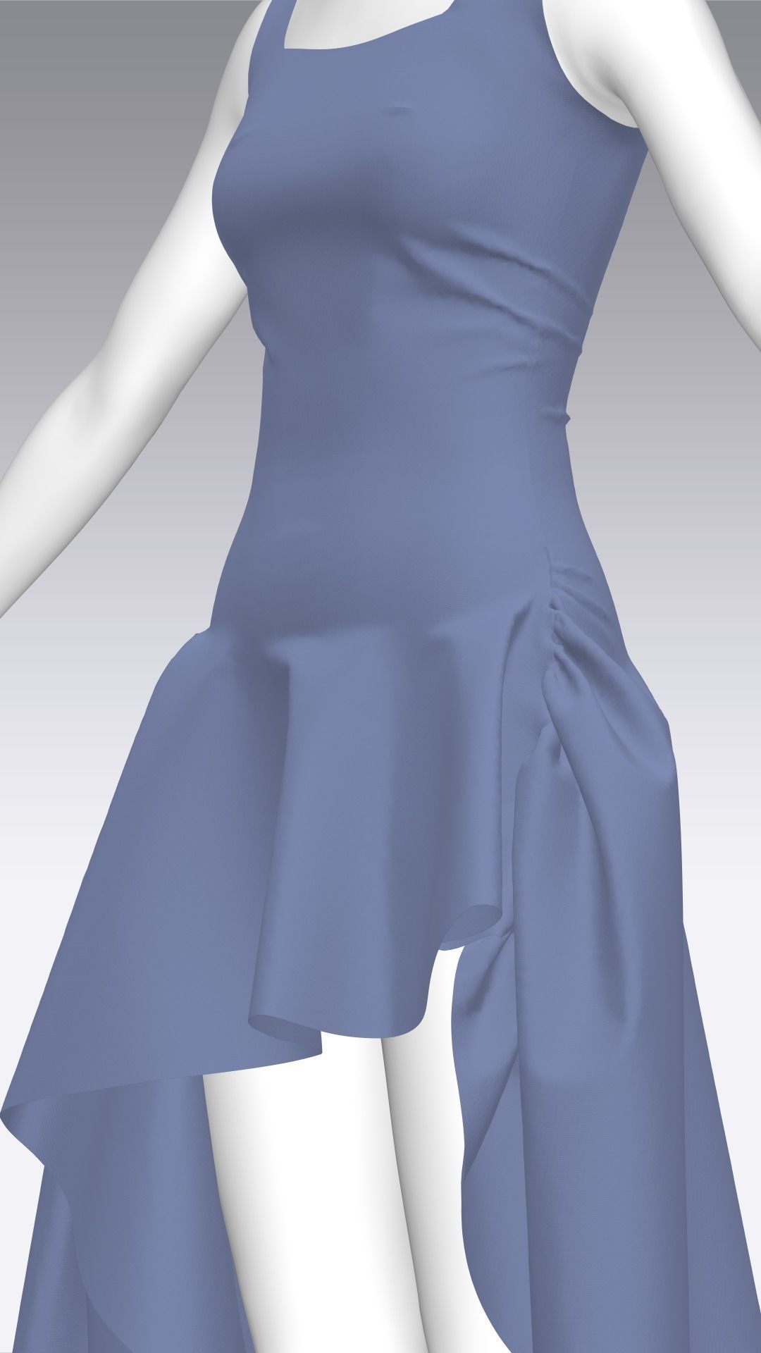 Dress Outfits MD CLO 3D ZPRJ ZPAC project files 3D model_39