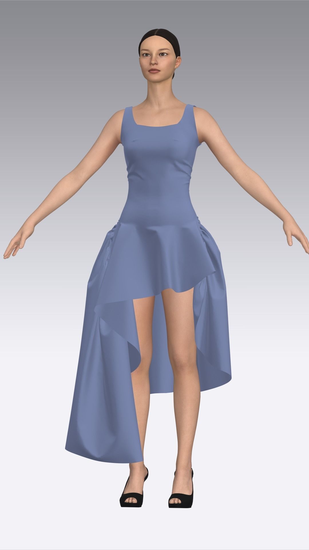 Dress Outfits MD CLO 3D ZPRJ ZPAC project files 3D model_15