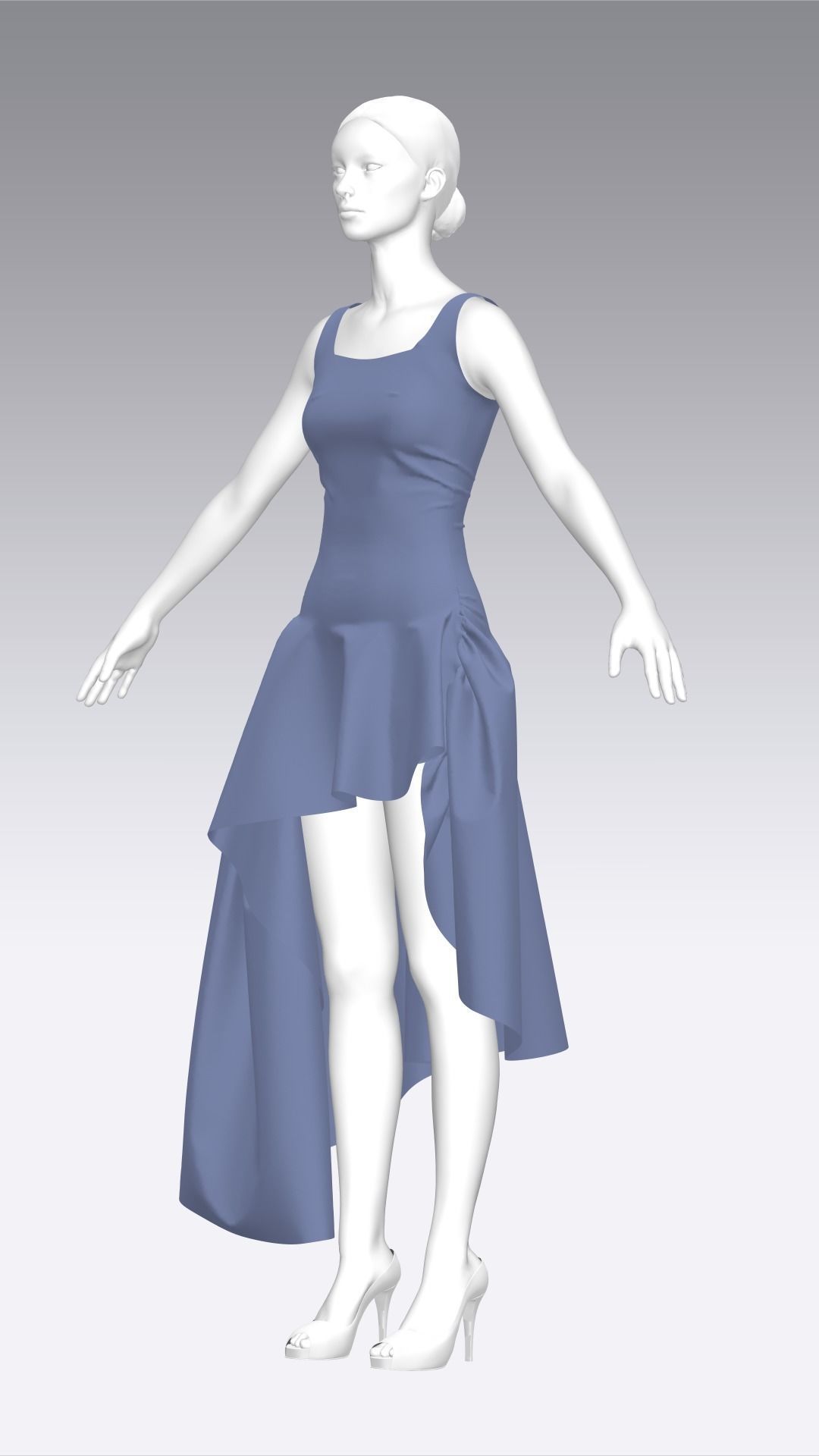 Dress Outfits MD CLO 3D ZPRJ ZPAC project files 3D model_26