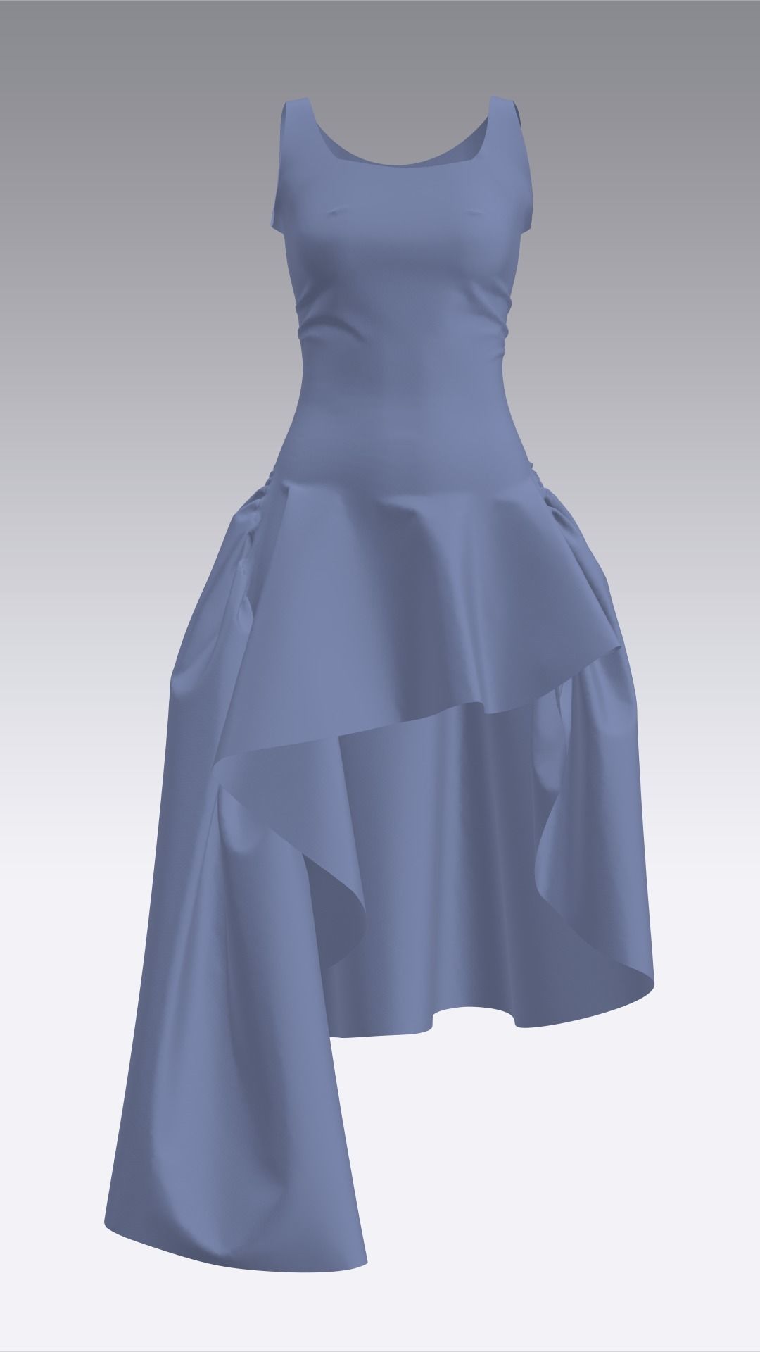 Dress Outfits MD CLO 3D ZPRJ ZPAC project files 3D model_34