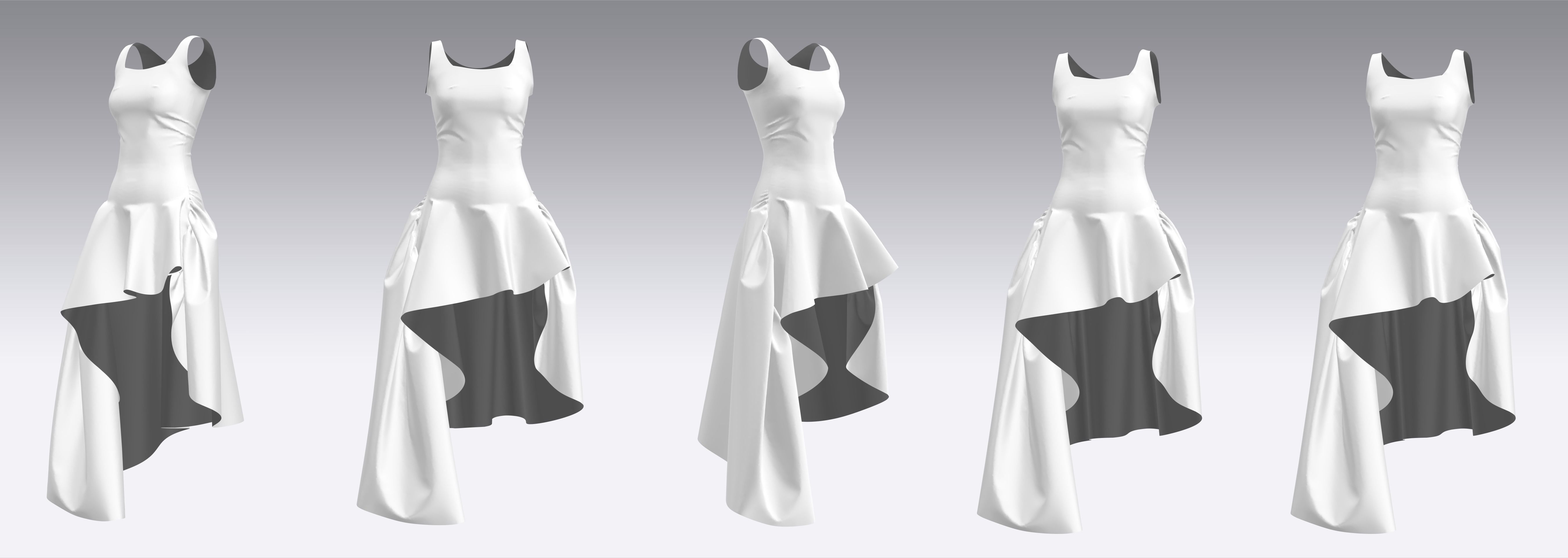 Dress Outfits MD CLO 3D ZPRJ ZPAC project files 3D model_7