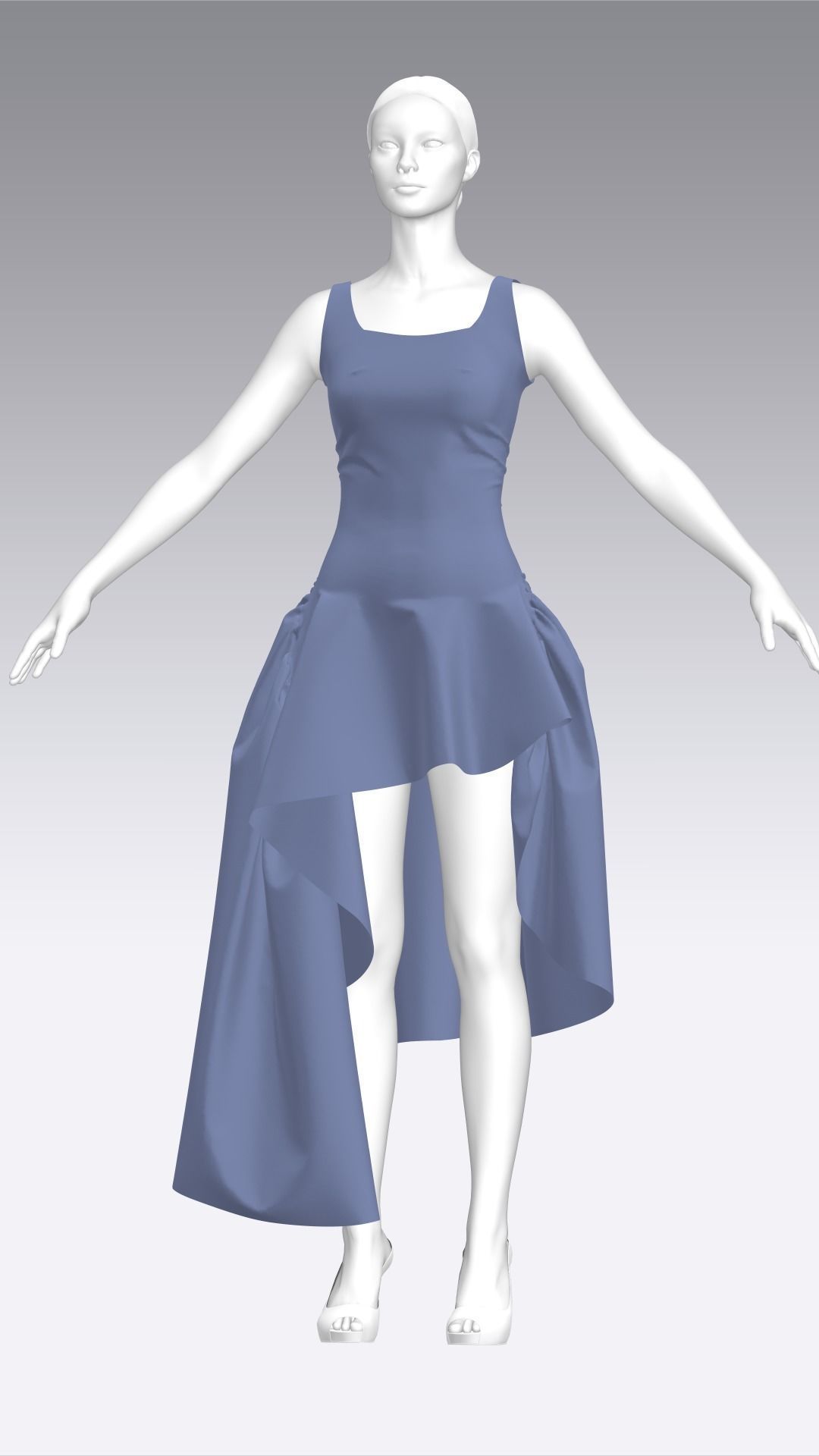 Dress Outfits MD CLO 3D ZPRJ ZPAC project files 3D model_28