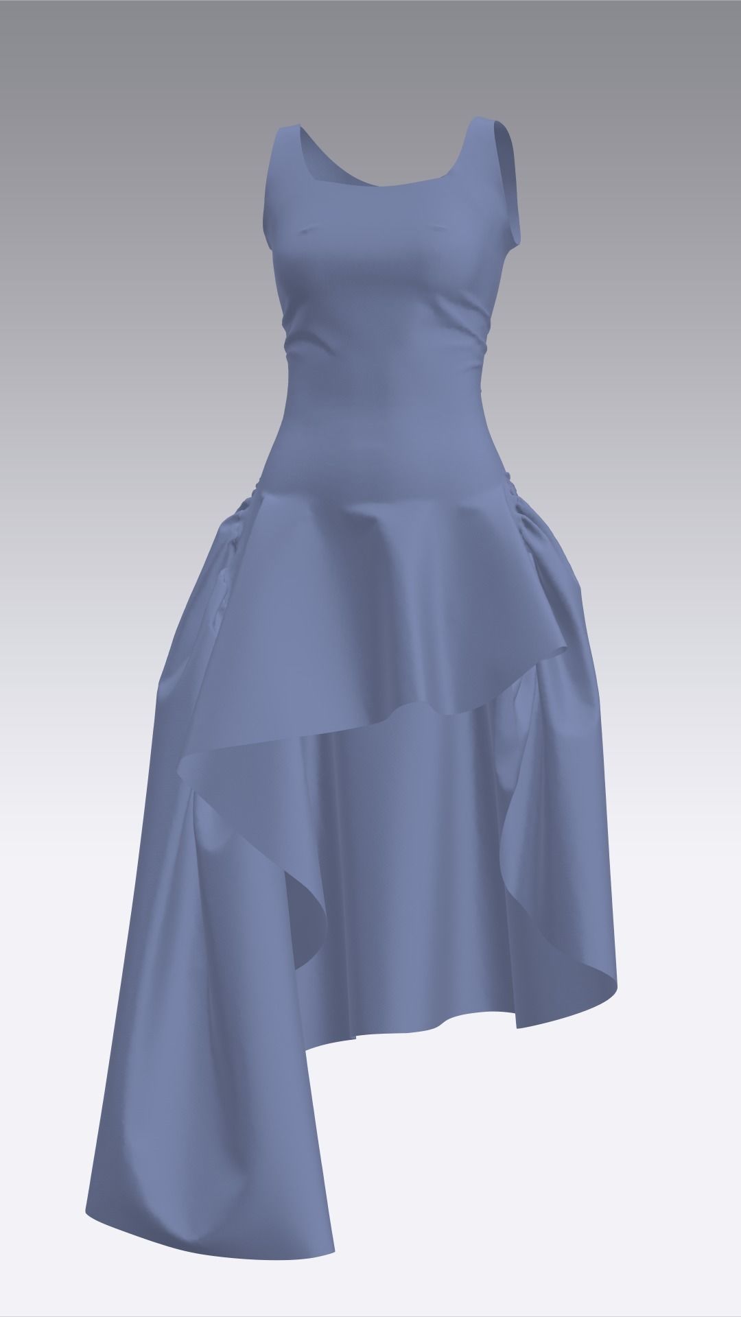 Dress Outfits MD CLO 3D ZPRJ ZPAC project files 3D model_30