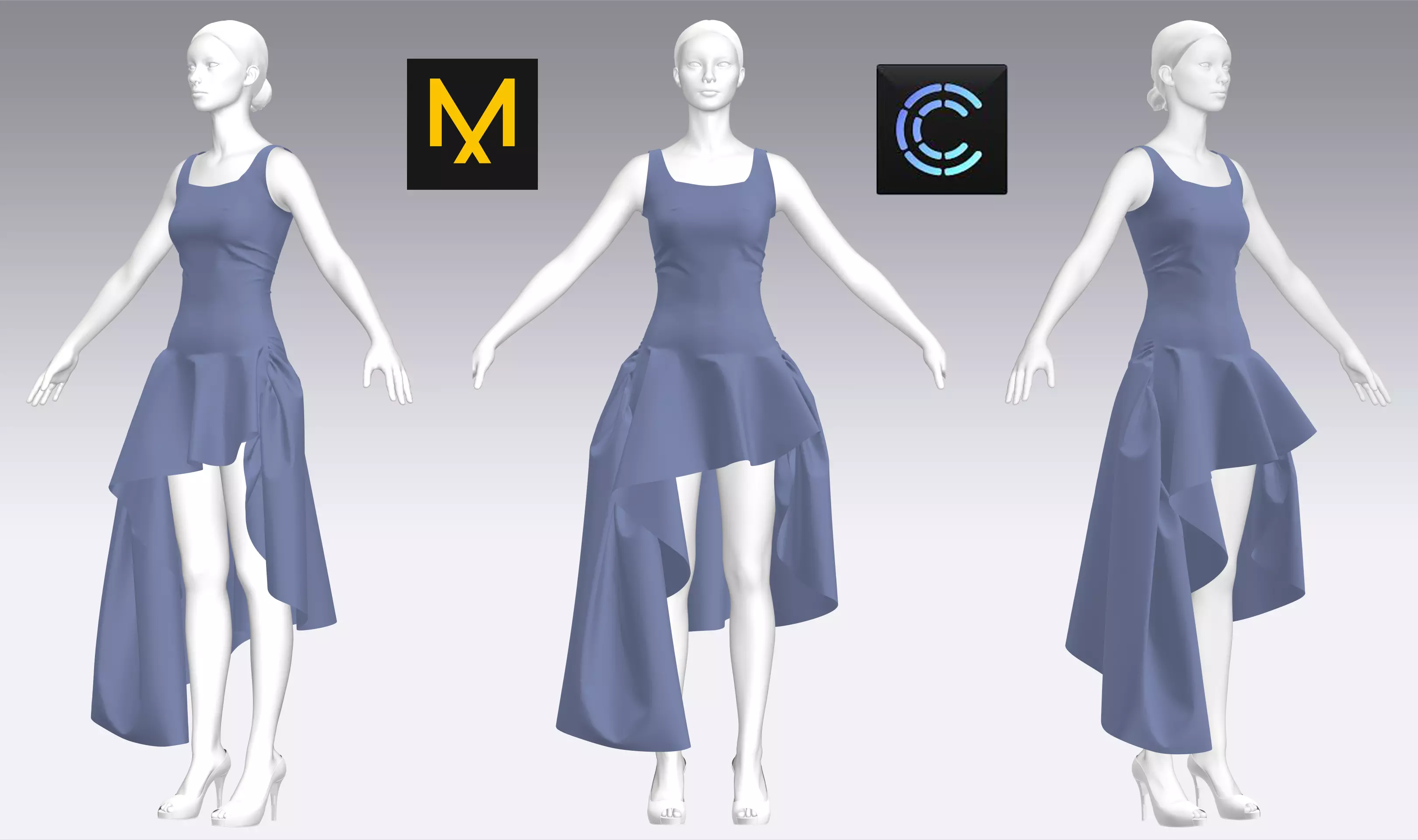Dress Outfits MD CLO 3D ZPRJ ZPAC project files 3D model_0