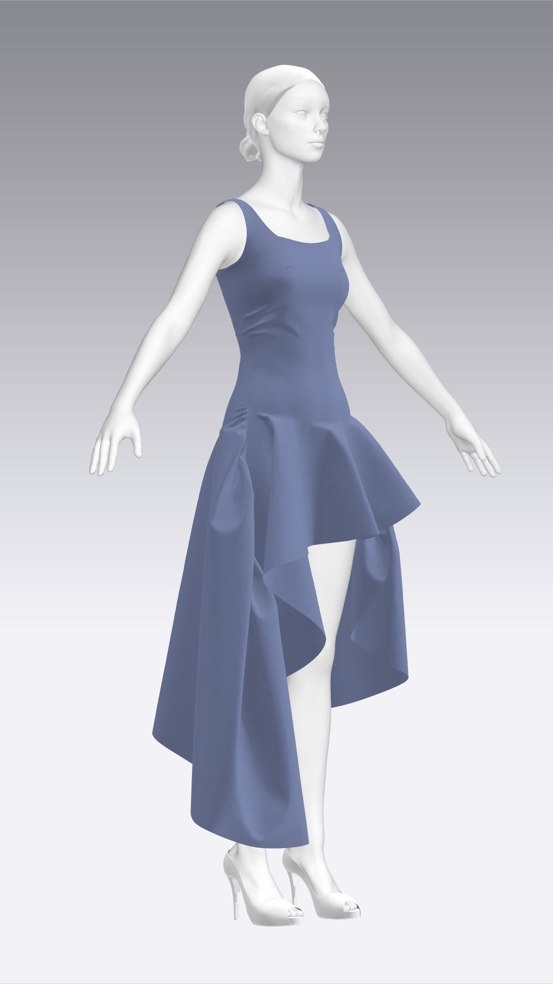 Dress Outfits MD CLO 3D ZPRJ ZPAC project files 3D model_23
