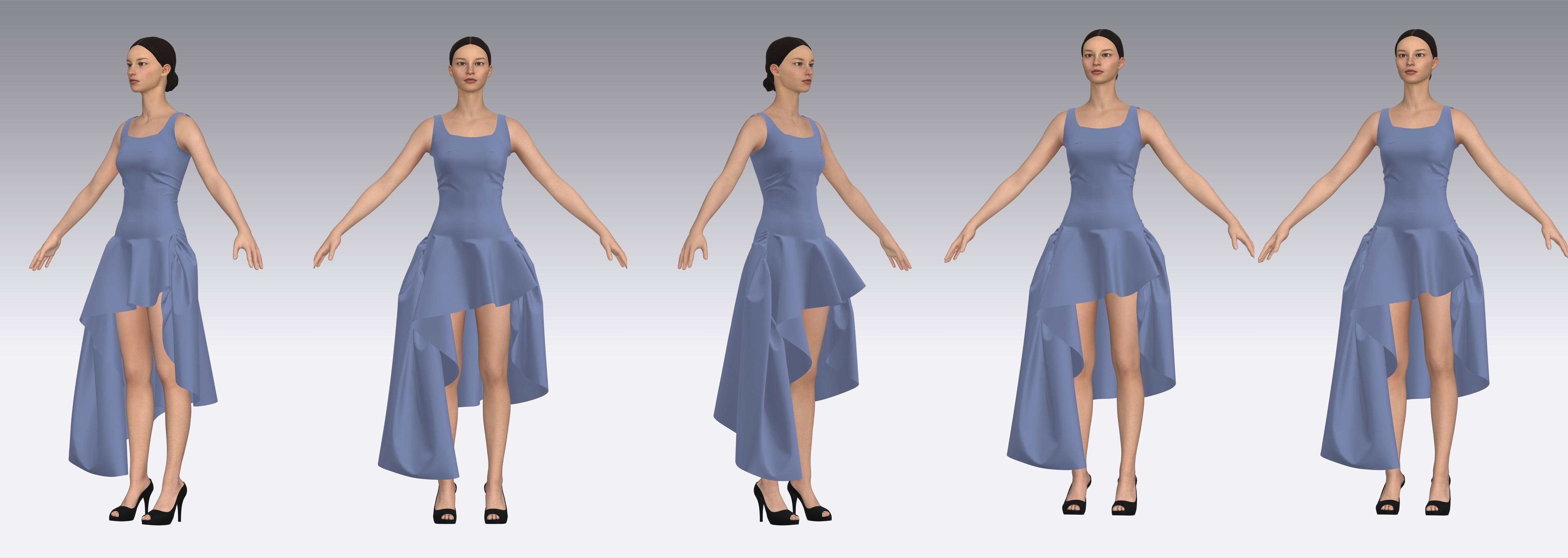 Dress Outfits MD CLO 3D ZPRJ ZPAC project files 3D model_4