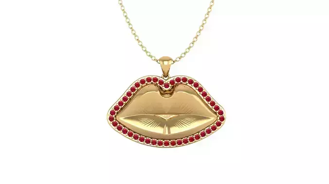 Lips Pendant Design