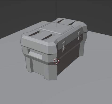 Sci Fi Box  Low-poly 3D model_13