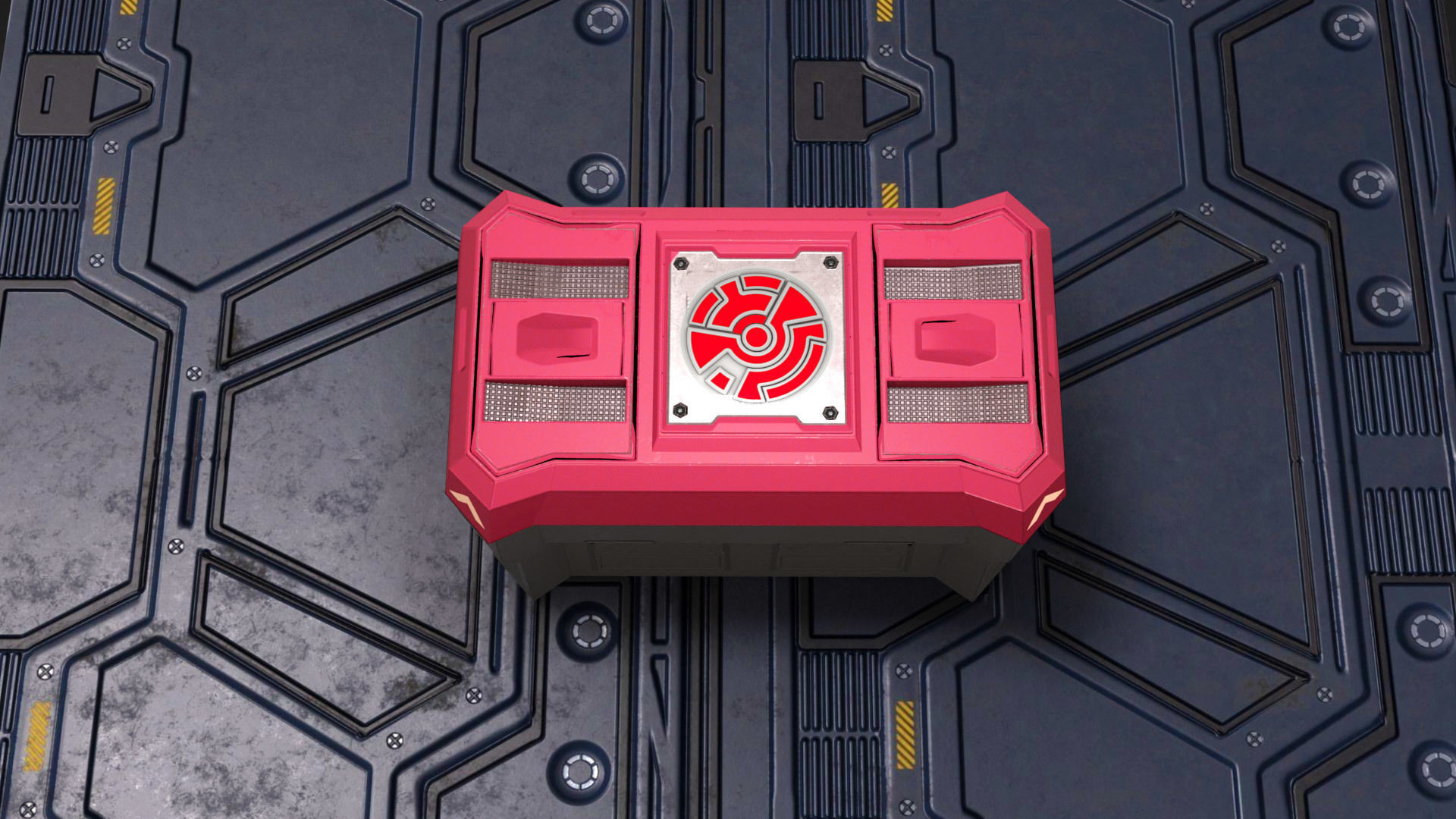 Sci Fi Box  Low-poly 3D model_3