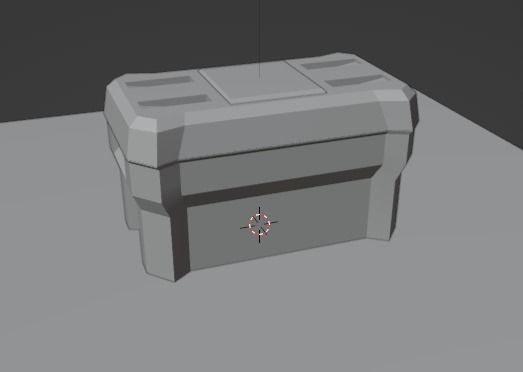 Sci Fi Box  Low-poly 3D model_27
