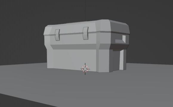 Sci Fi Box  Low-poly 3D model_26
