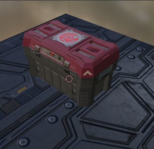 Sci Fi Box  Low-poly 3D model_18