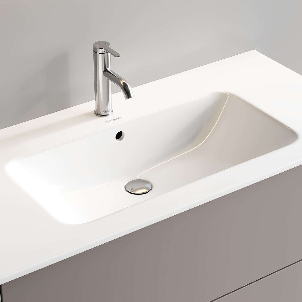 Duravit XSquare Vanity Unit Set 4 3D model_1