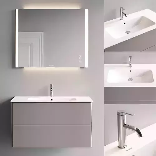 Duravit XSquare Vanity Unit Set 4 3D model