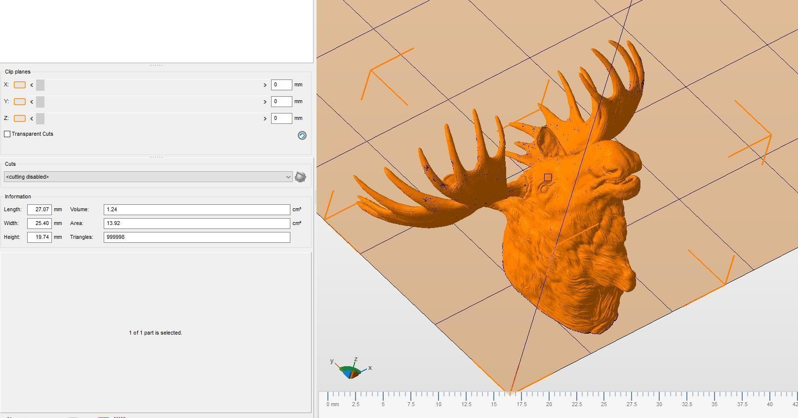 Moose Elk head 3D print model_21