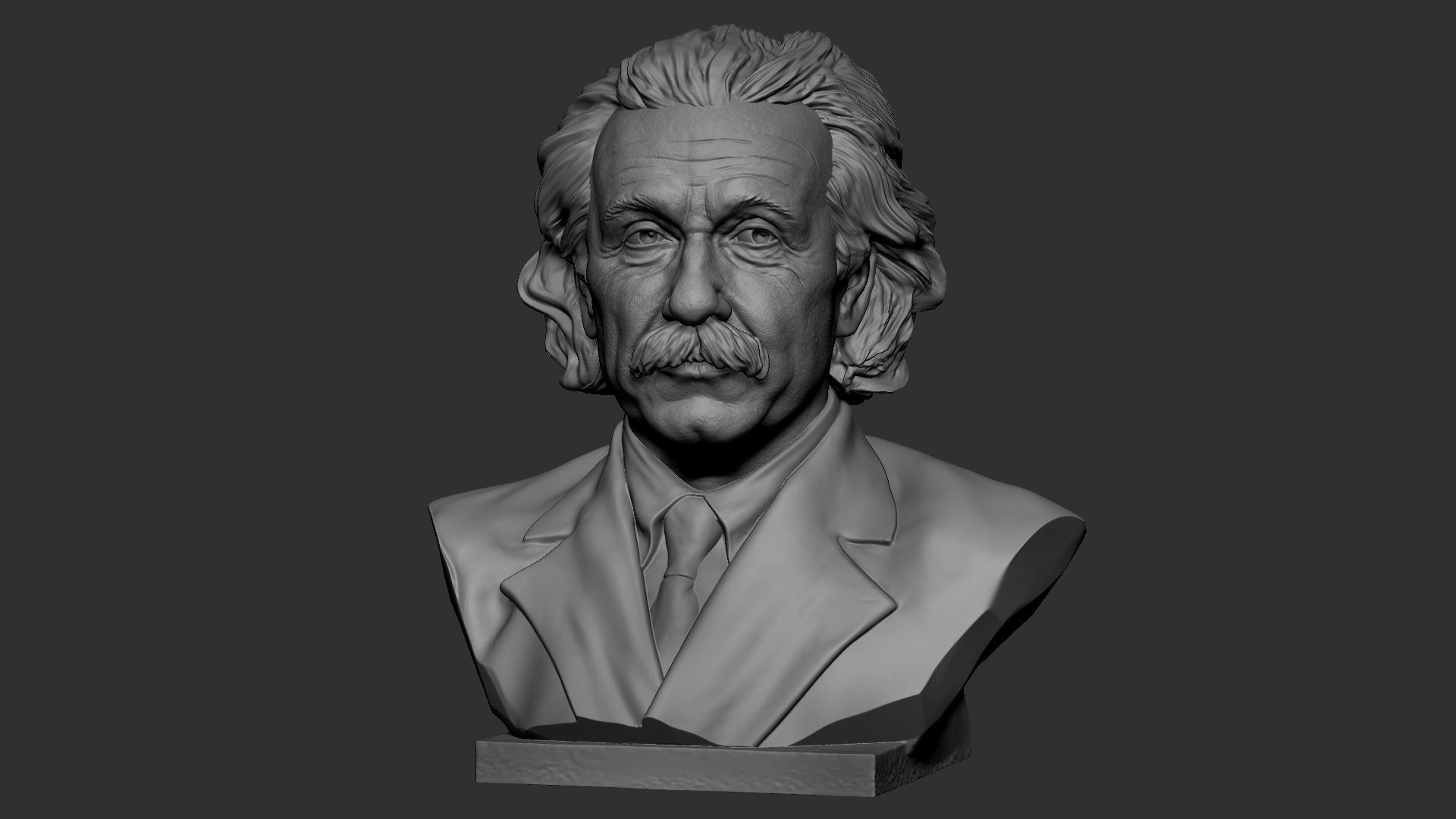 Albert Einstein 3D print model_21