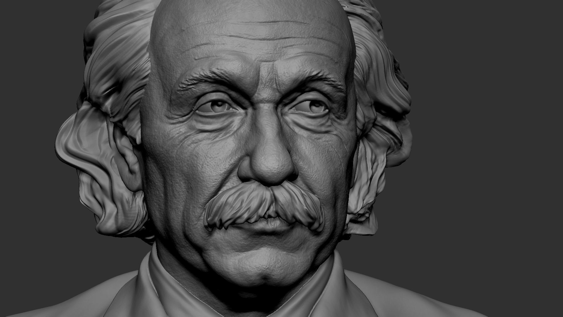 Albert Einstein 3D print model_6