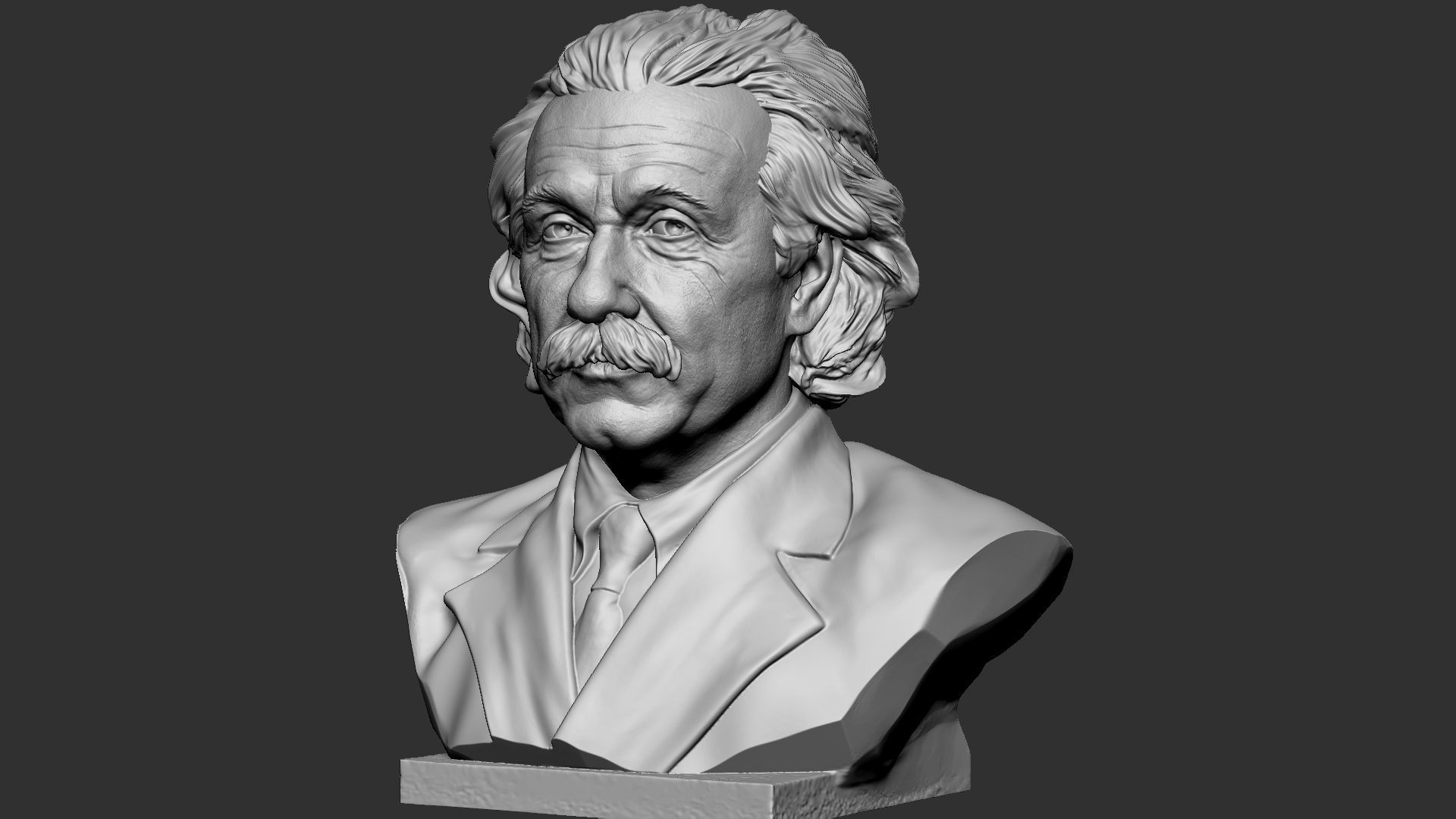Albert Einstein 3D print model_41
