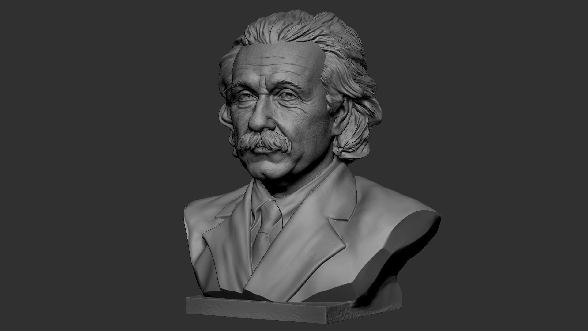 Albert Einstein 3D print model_31