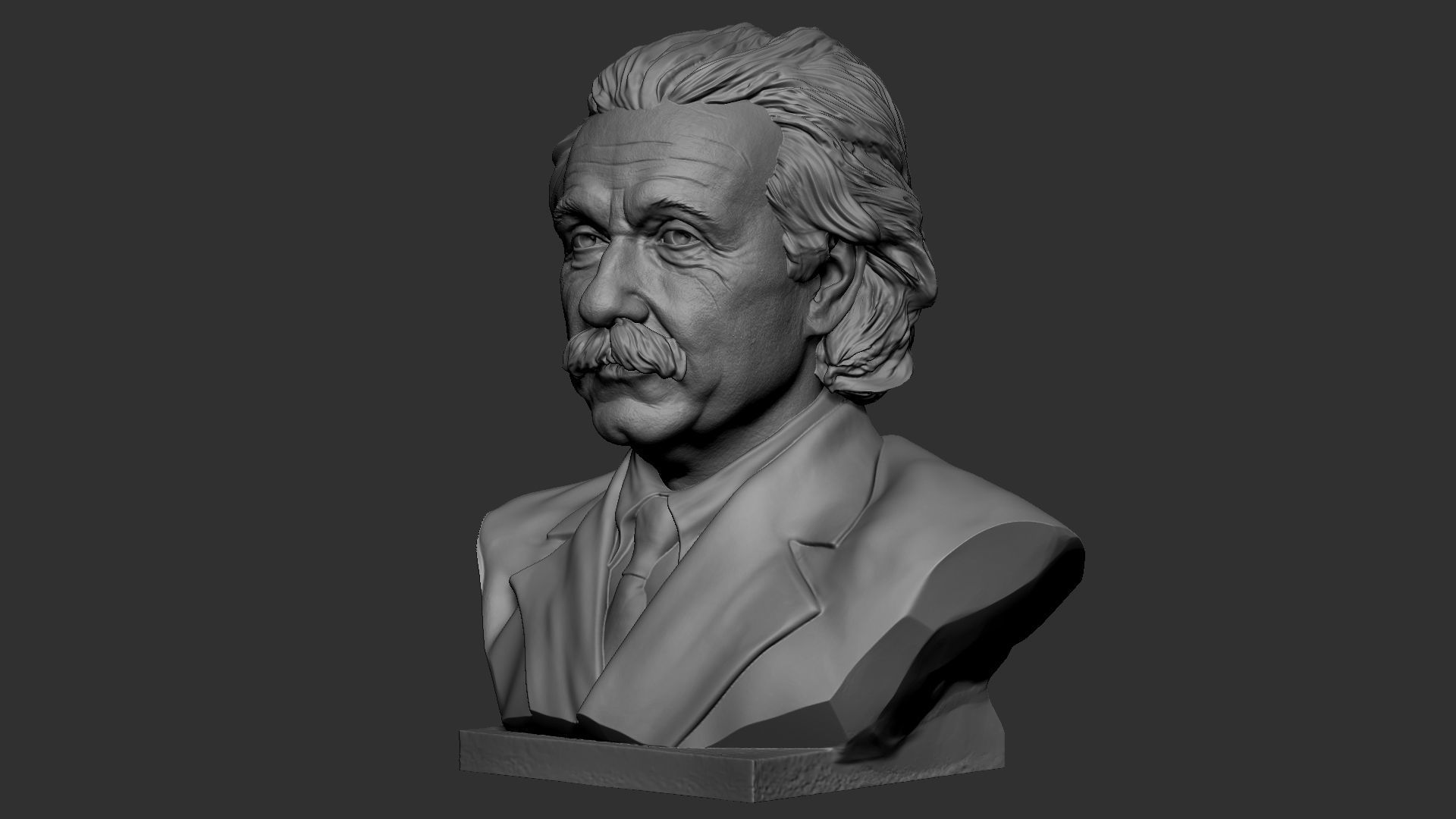 Albert Einstein 3D print model_40