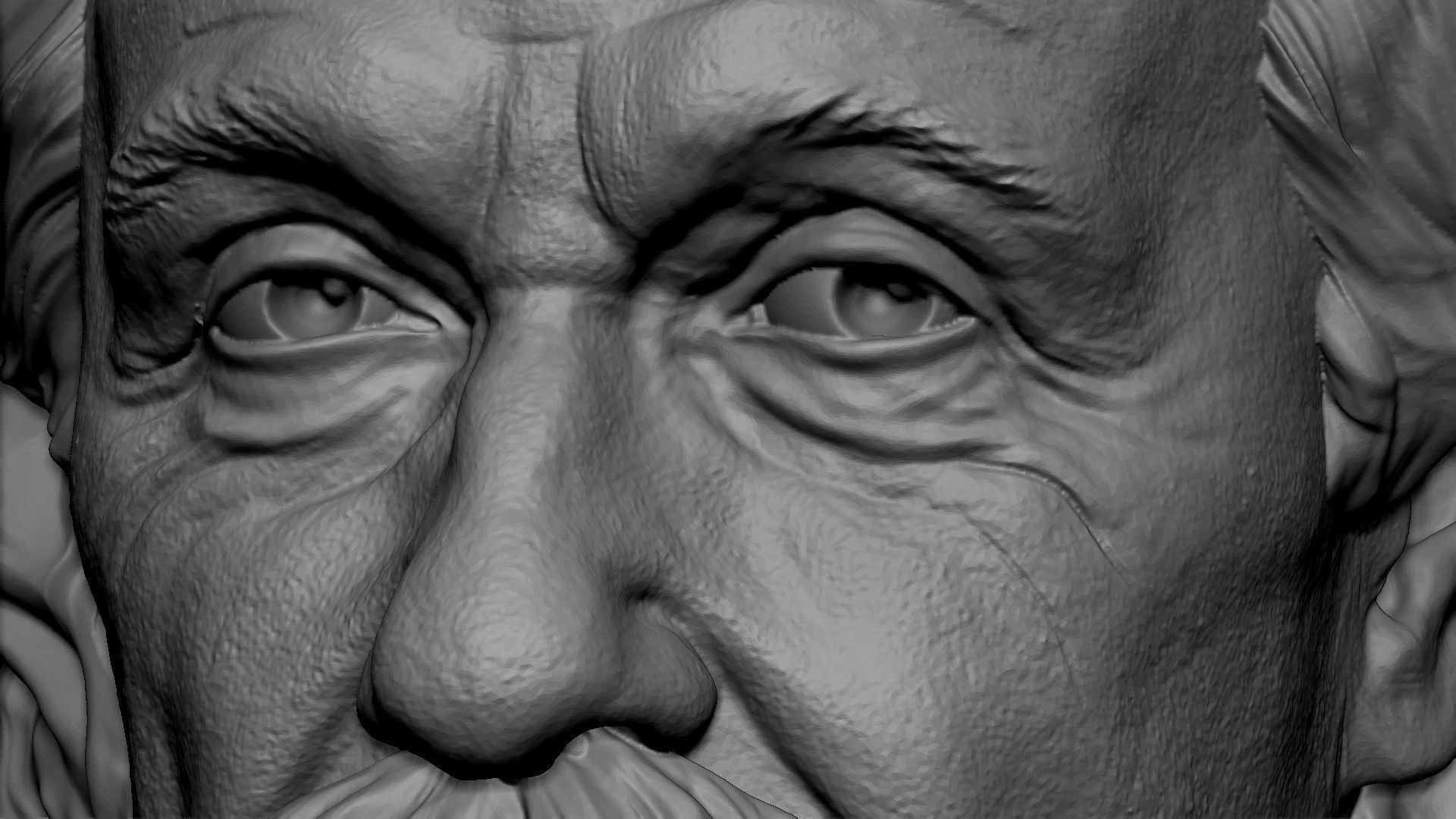 Albert Einstein 3D print model_4