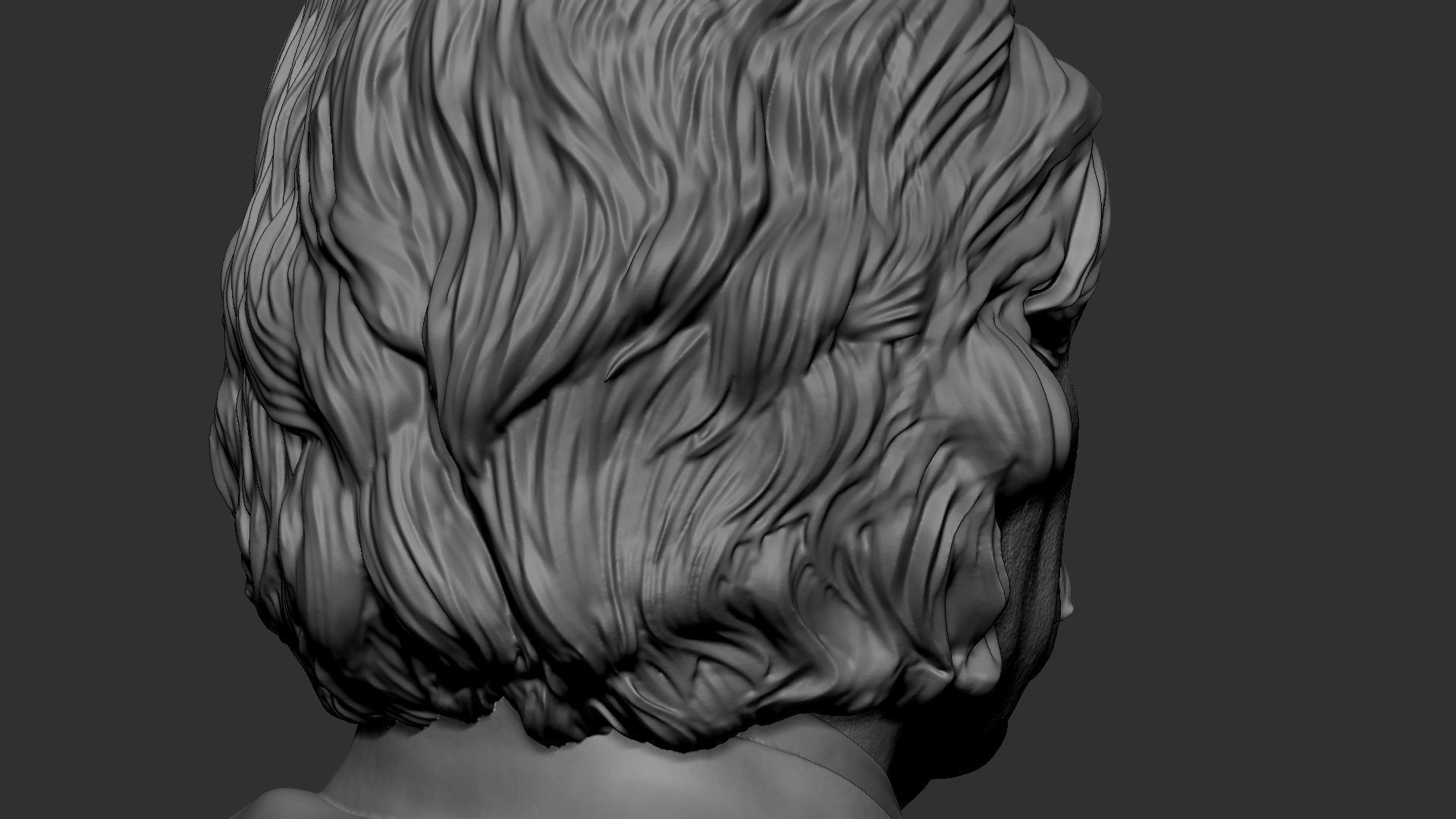 Albert Einstein 3D print model_30