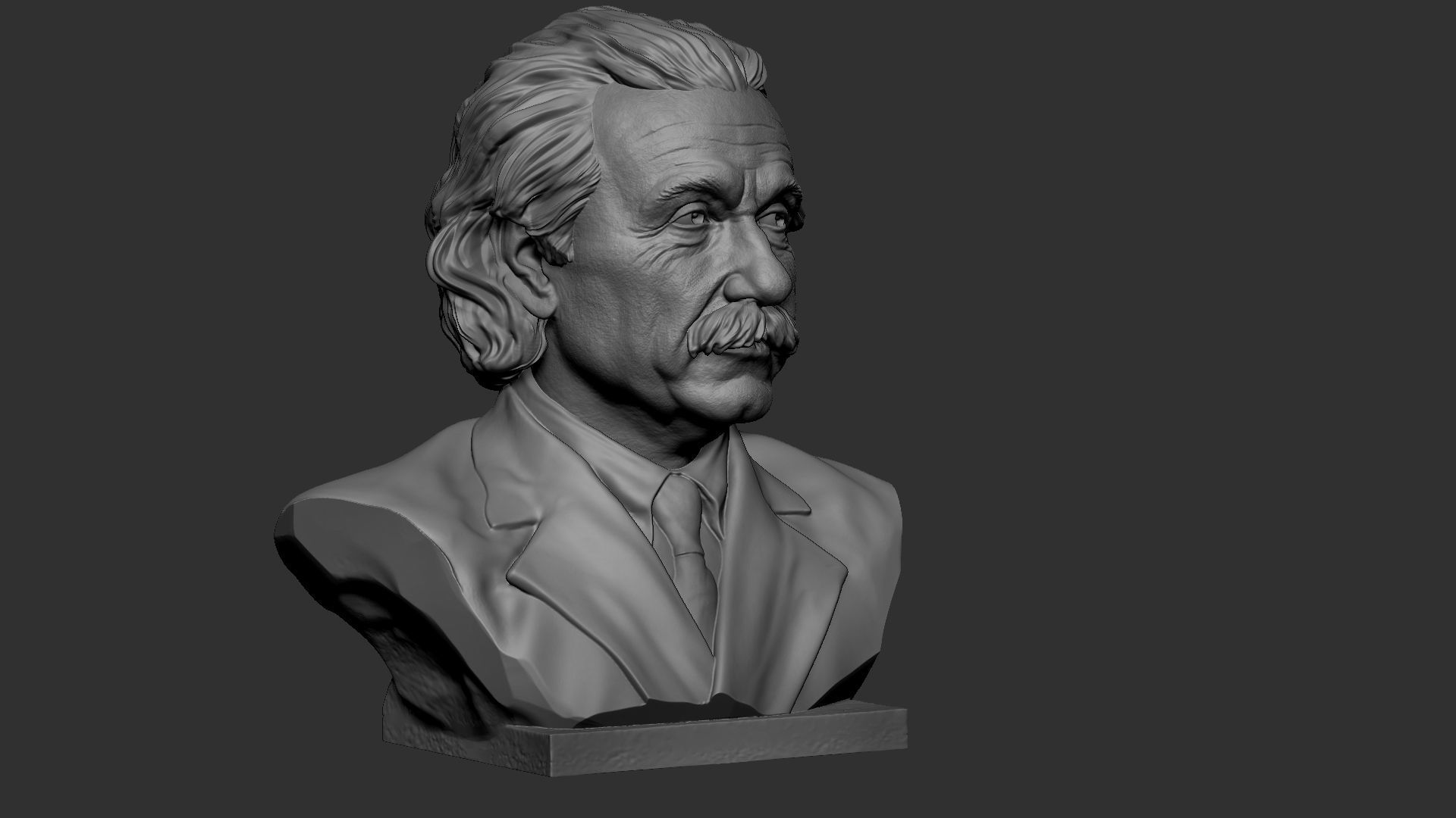 Albert Einstein 3D print model_26