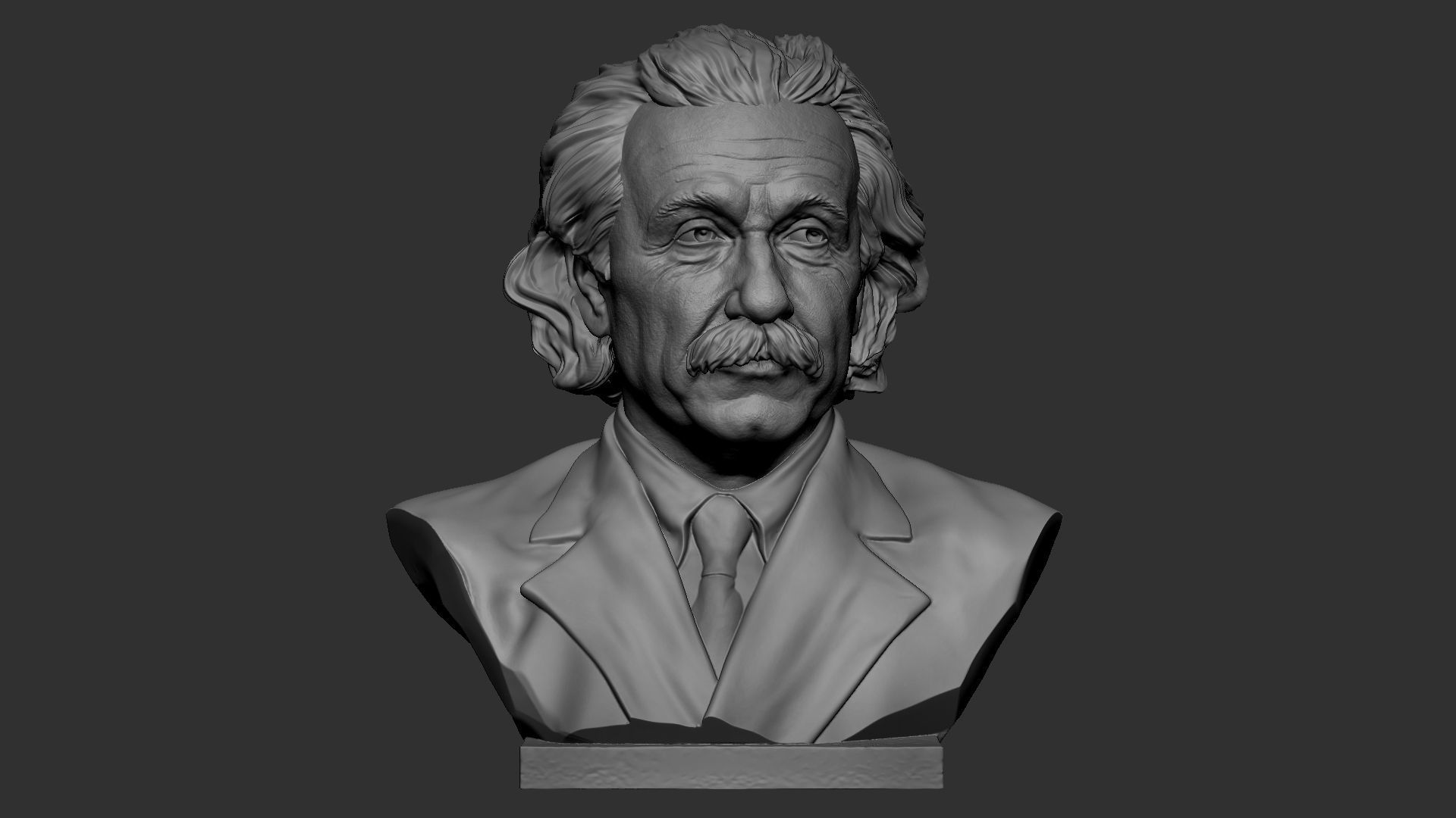 Albert Einstein 3D print model_8