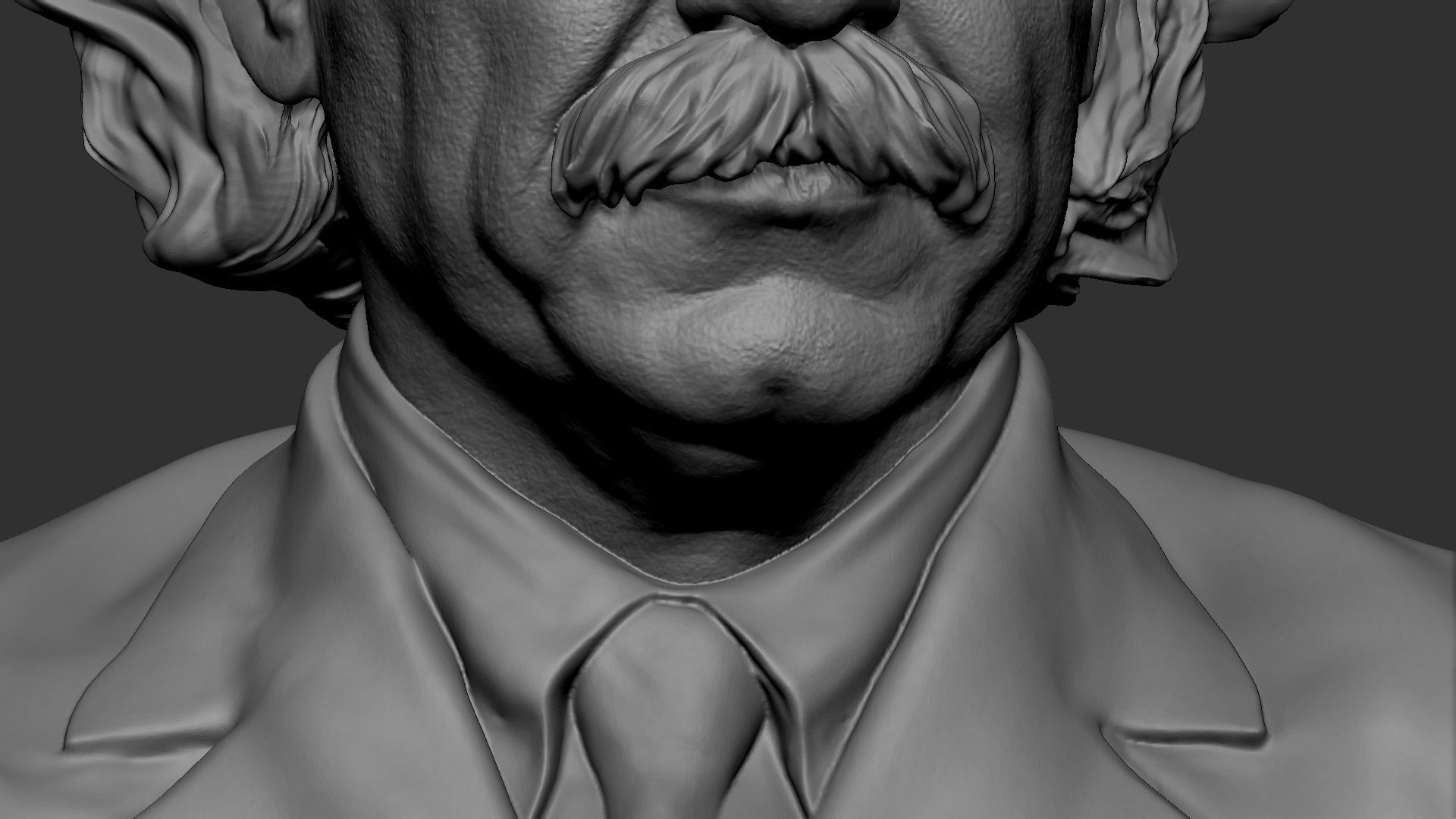 Albert Einstein 3D print model_38