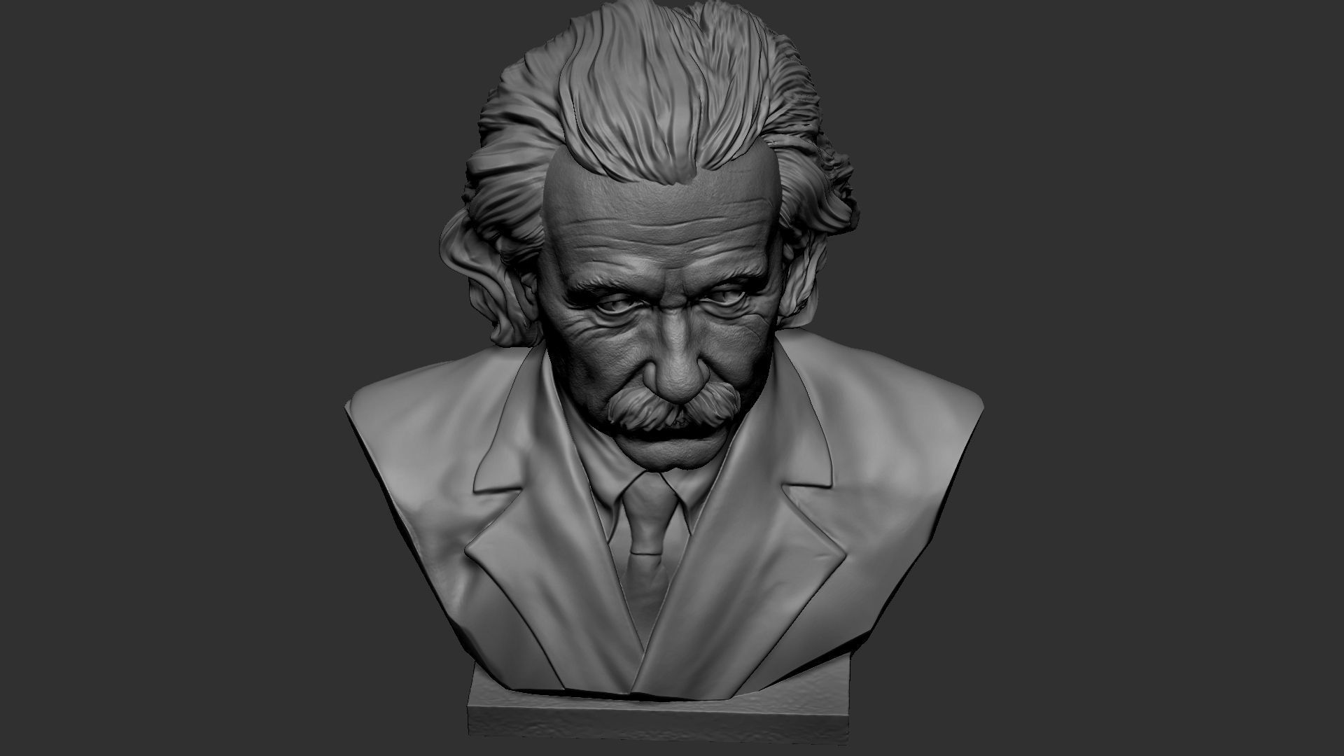 Albert Einstein 3D print model_35