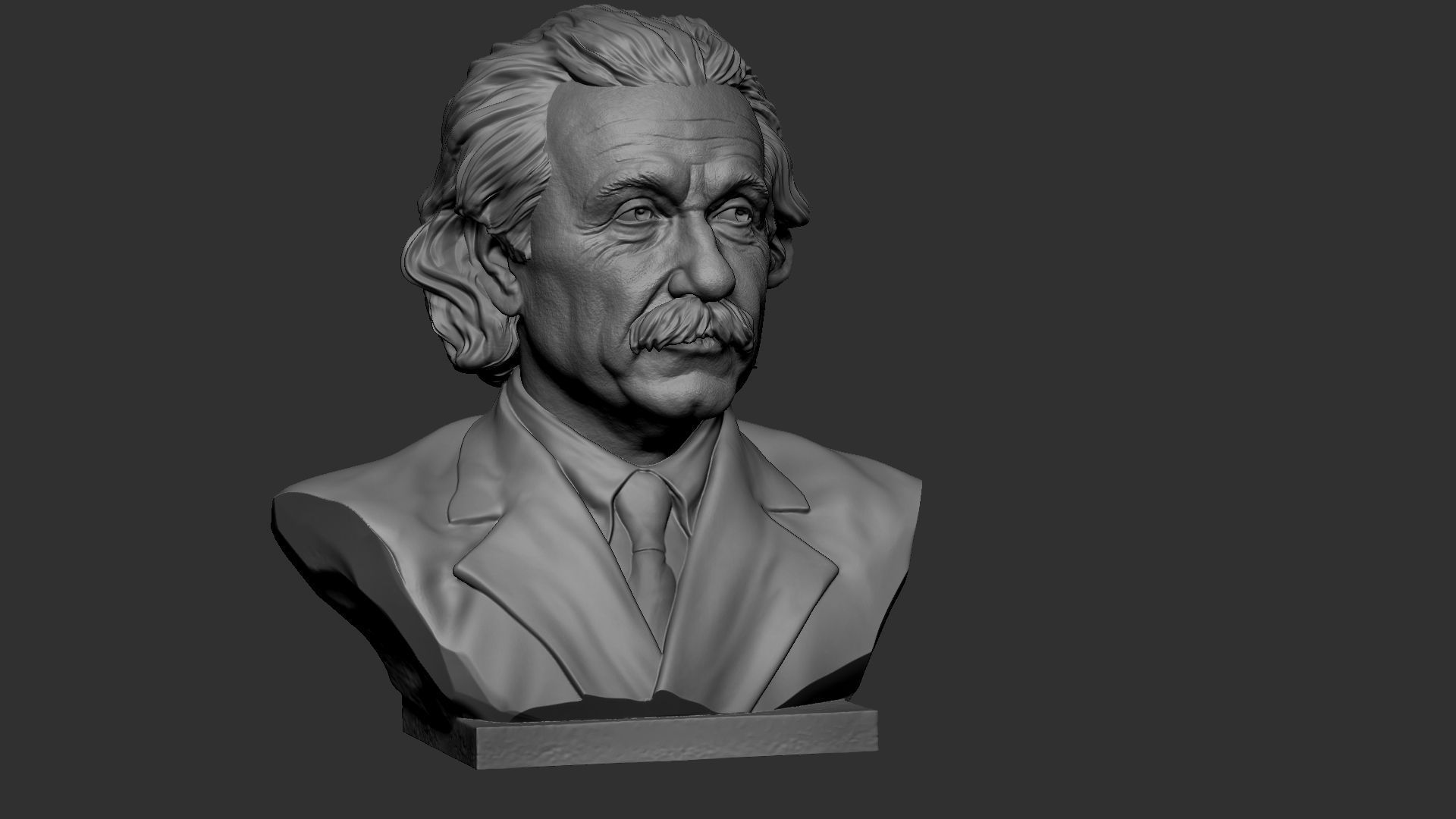Albert Einstein 3D print model_27