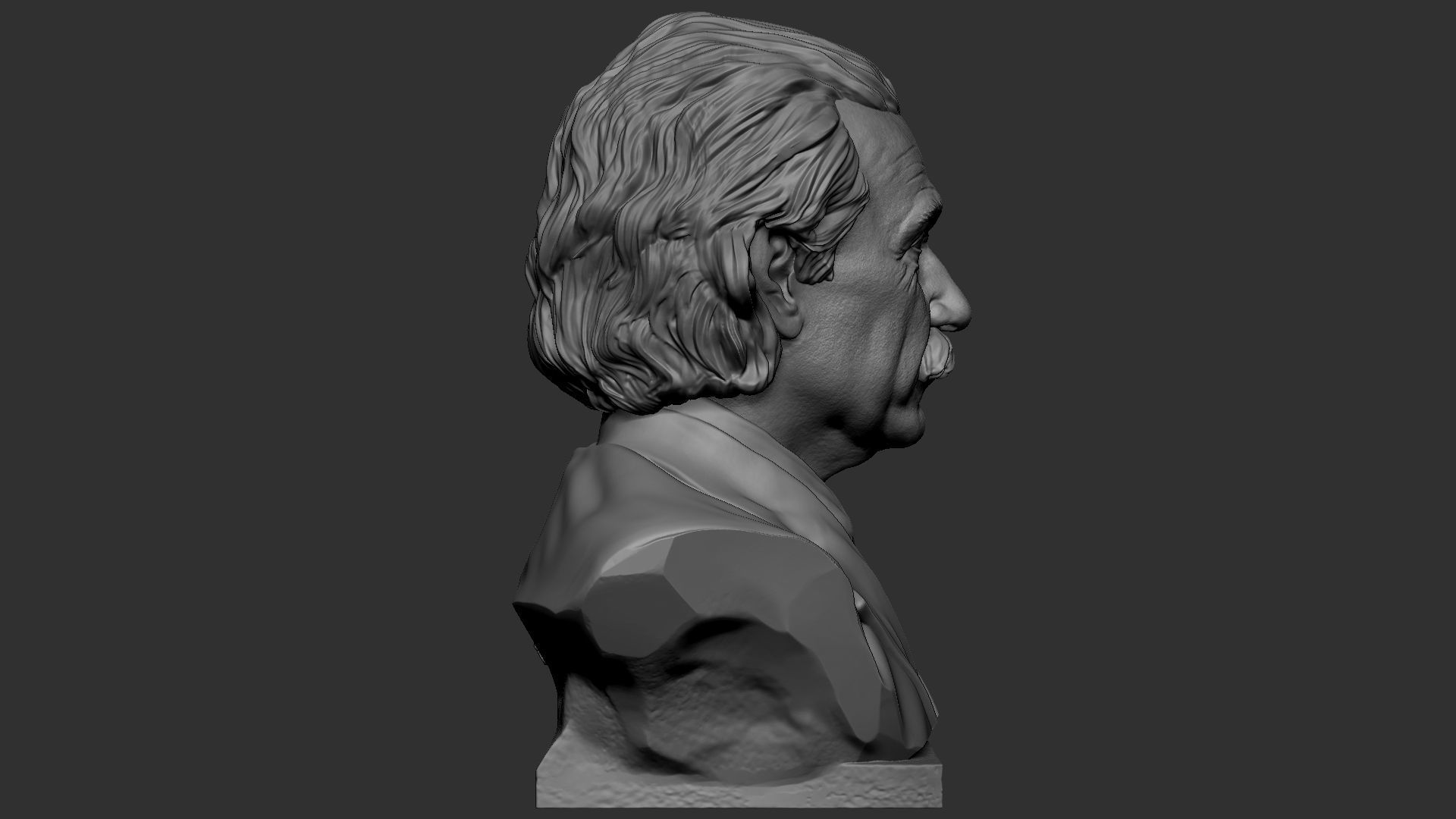 Albert Einstein 3D print model_22