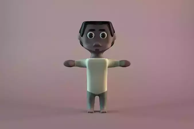 CHARACTER MODEL man in shirt