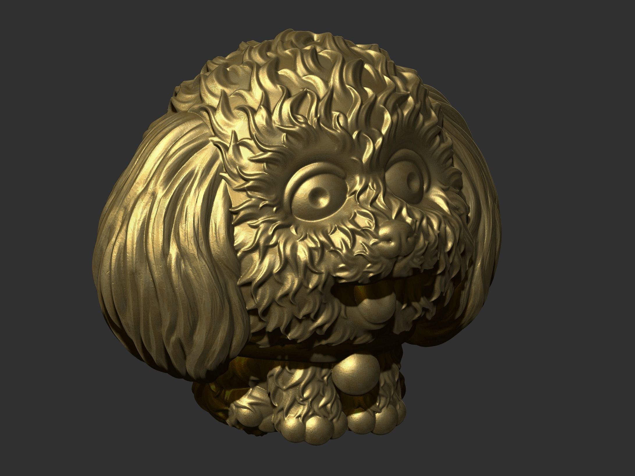 cute dog 3D print model_1