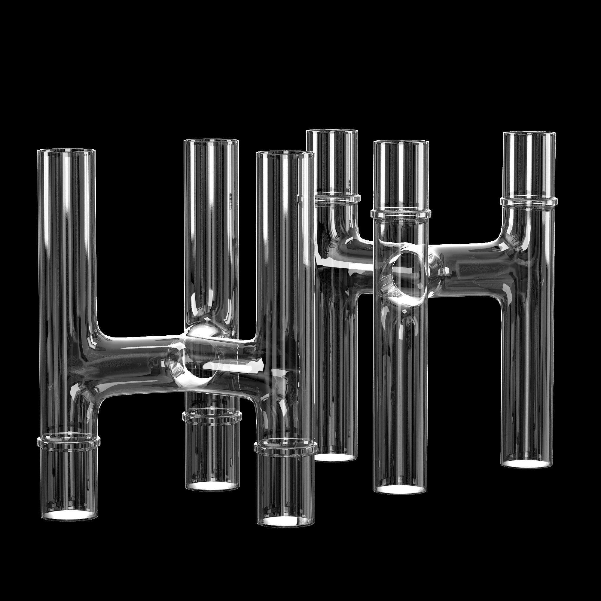 TRIO CANDELABRA BUD VASE 3D model_1