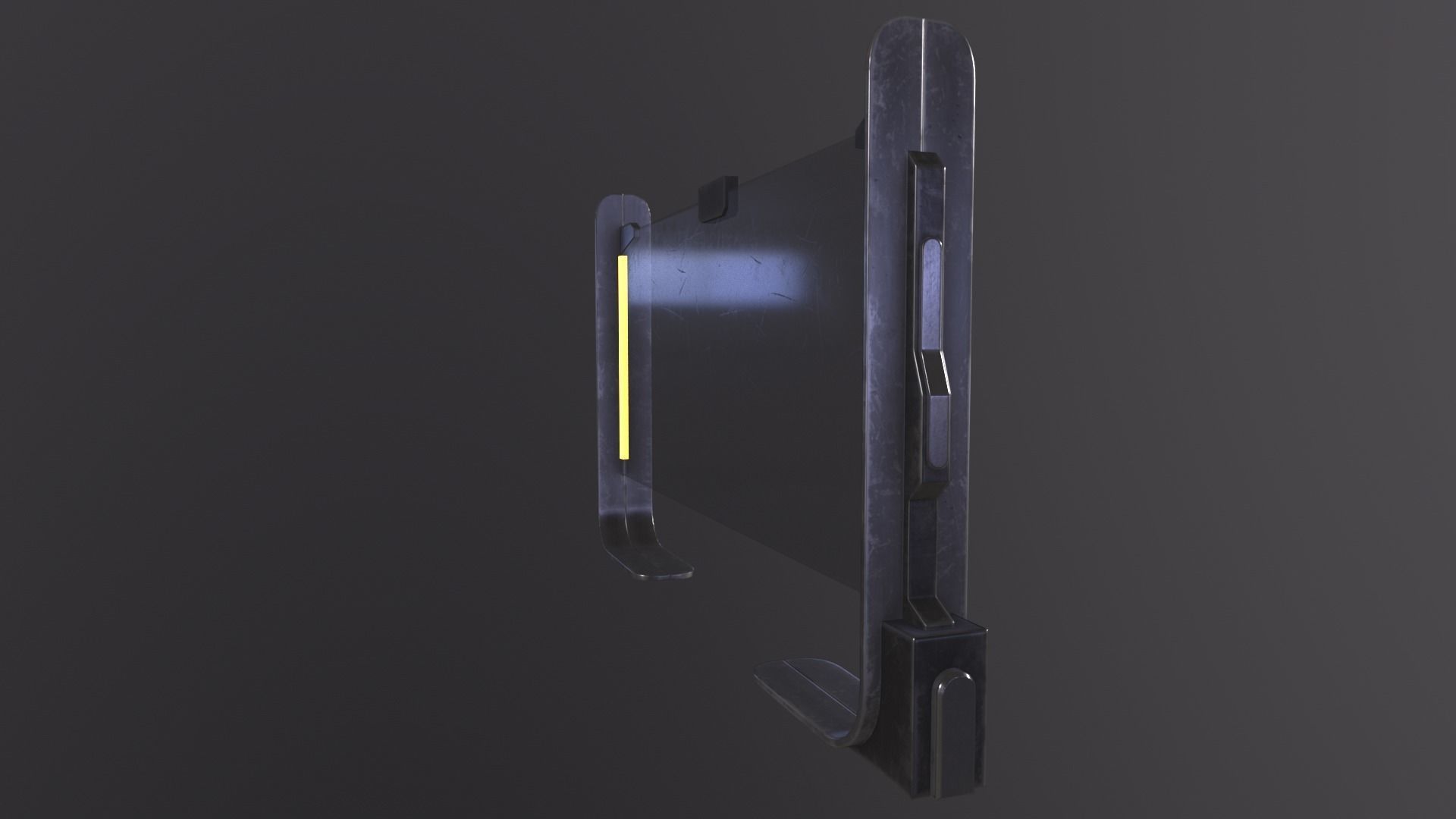 Sci-fi Monitor11 Low-poly 3D model_35