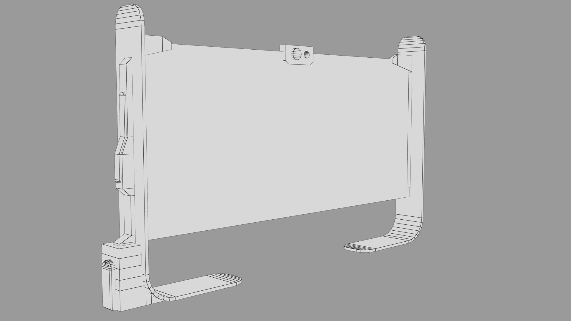 Sci-fi Monitor11 Low-poly 3D model_43
