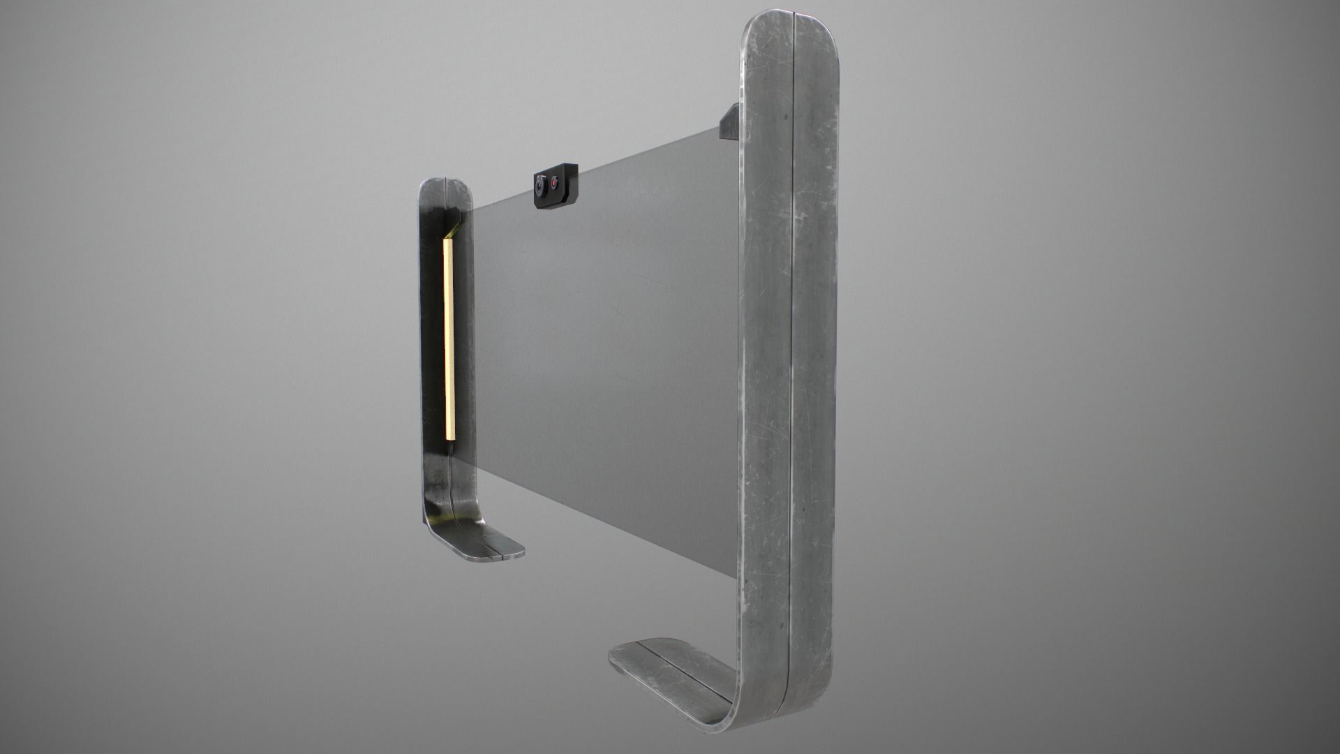 Sci-fi Monitor11 Low-poly 3D model_21