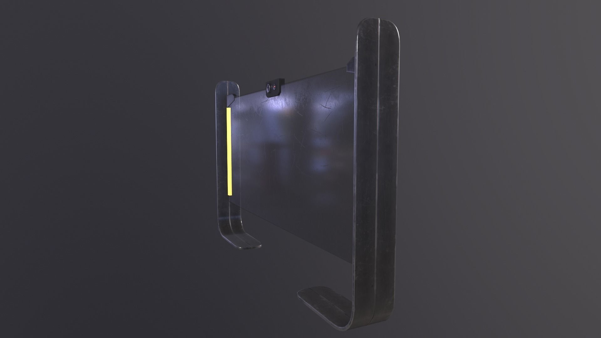 Sci-fi Monitor11 Low-poly 3D model_30