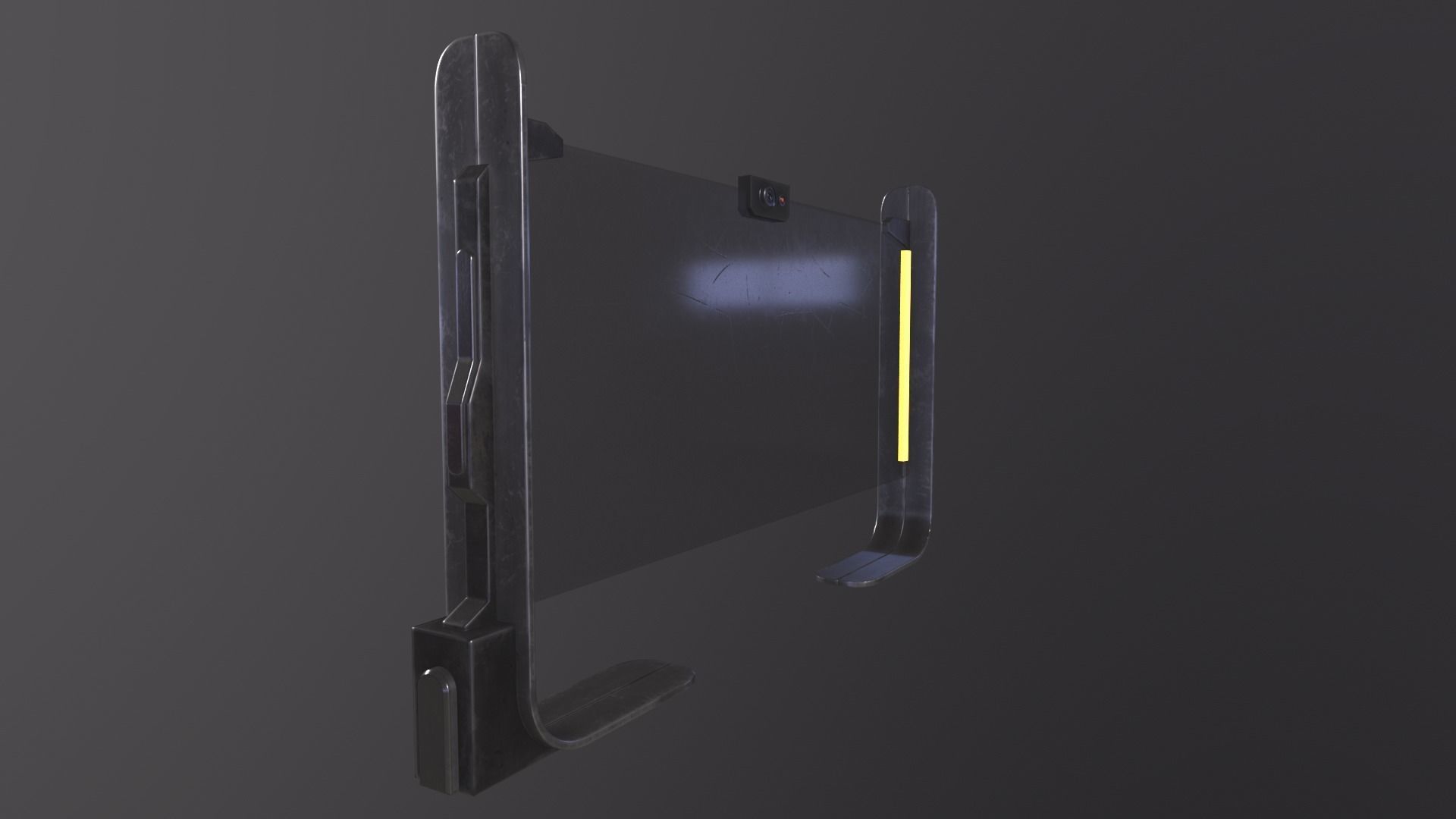 Sci-fi Monitor11 Low-poly 3D model_37