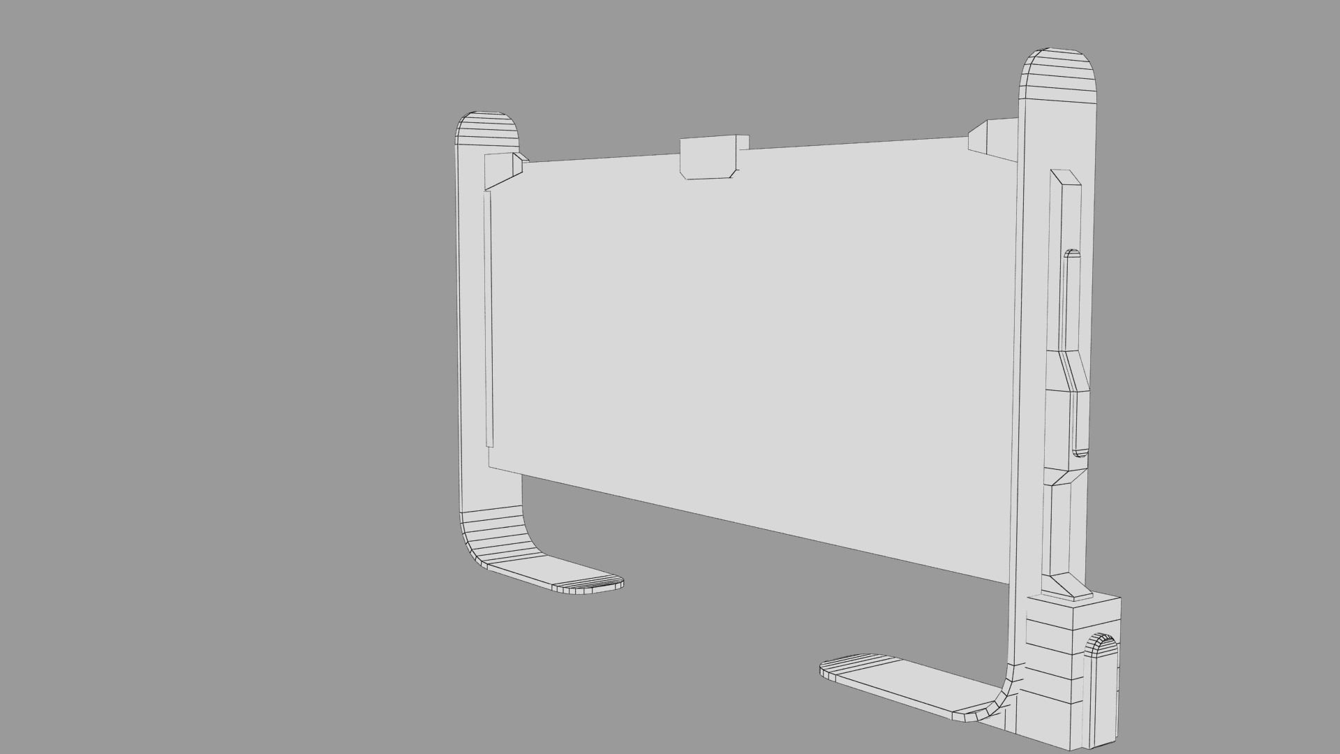 Sci-fi Monitor11 Low-poly 3D model_49