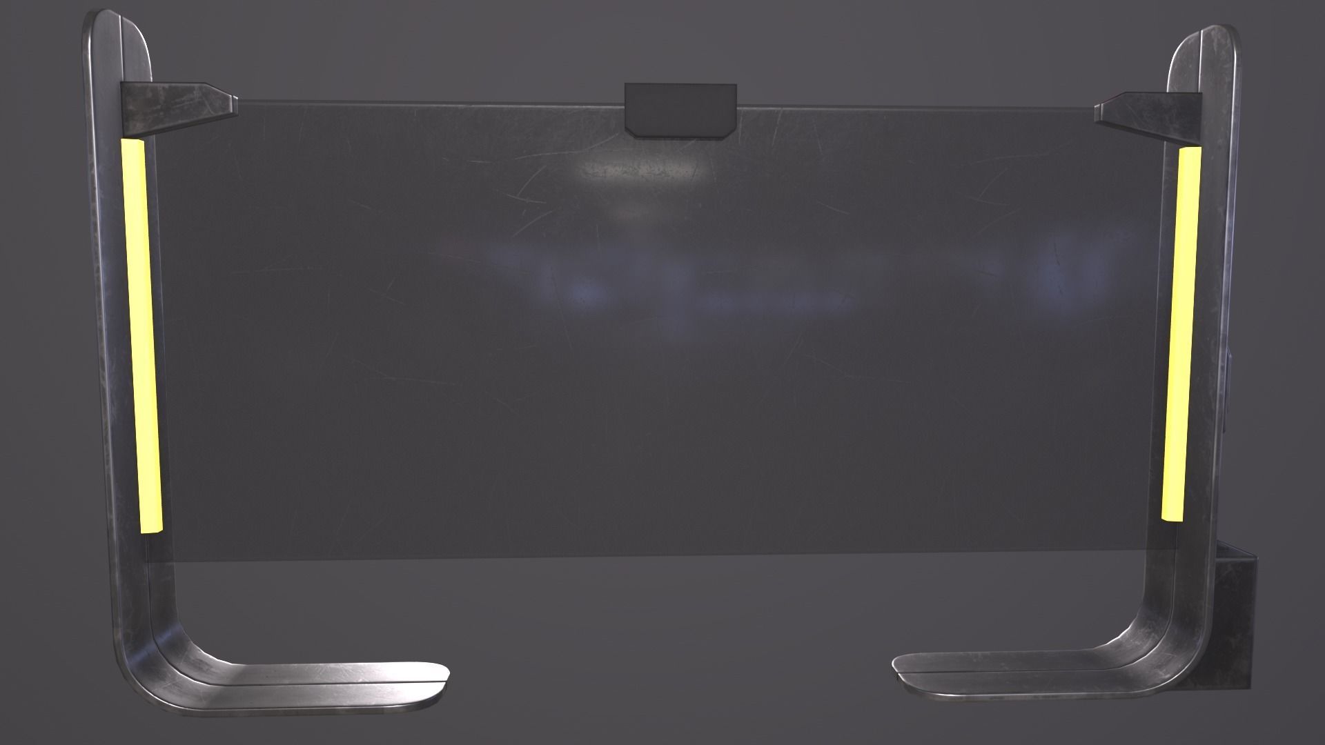 Sci-fi Monitor11 Low-poly 3D model_33