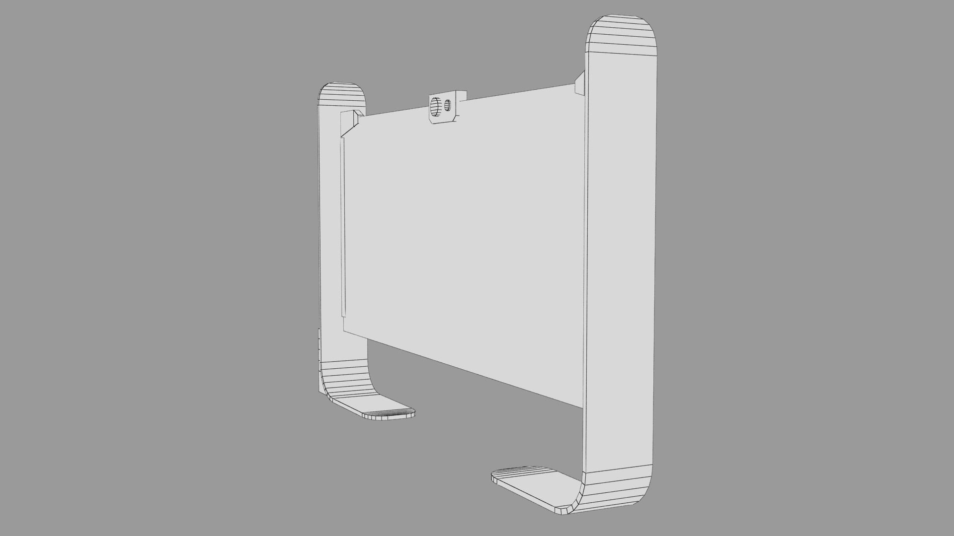 Sci-fi Monitor11 Low-poly 3D model_46