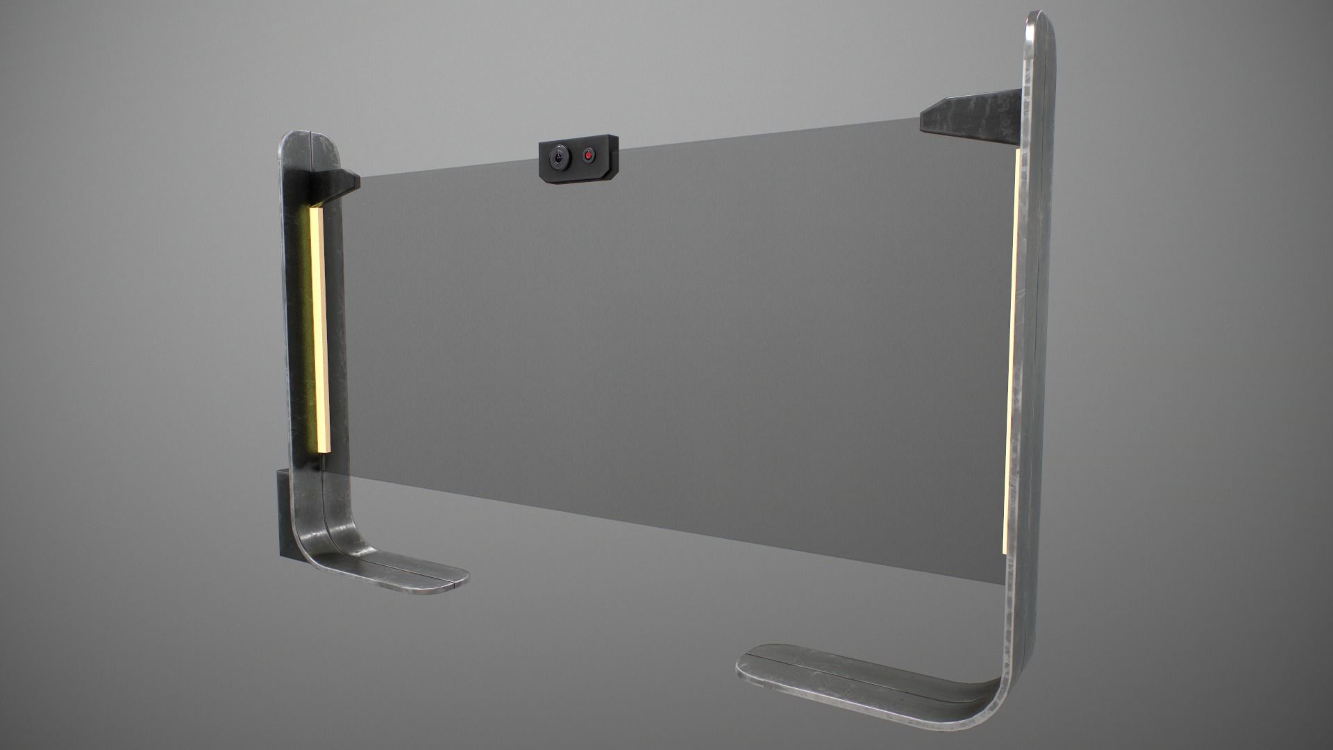 Sci-fi Monitor11 Low-poly 3D model_19