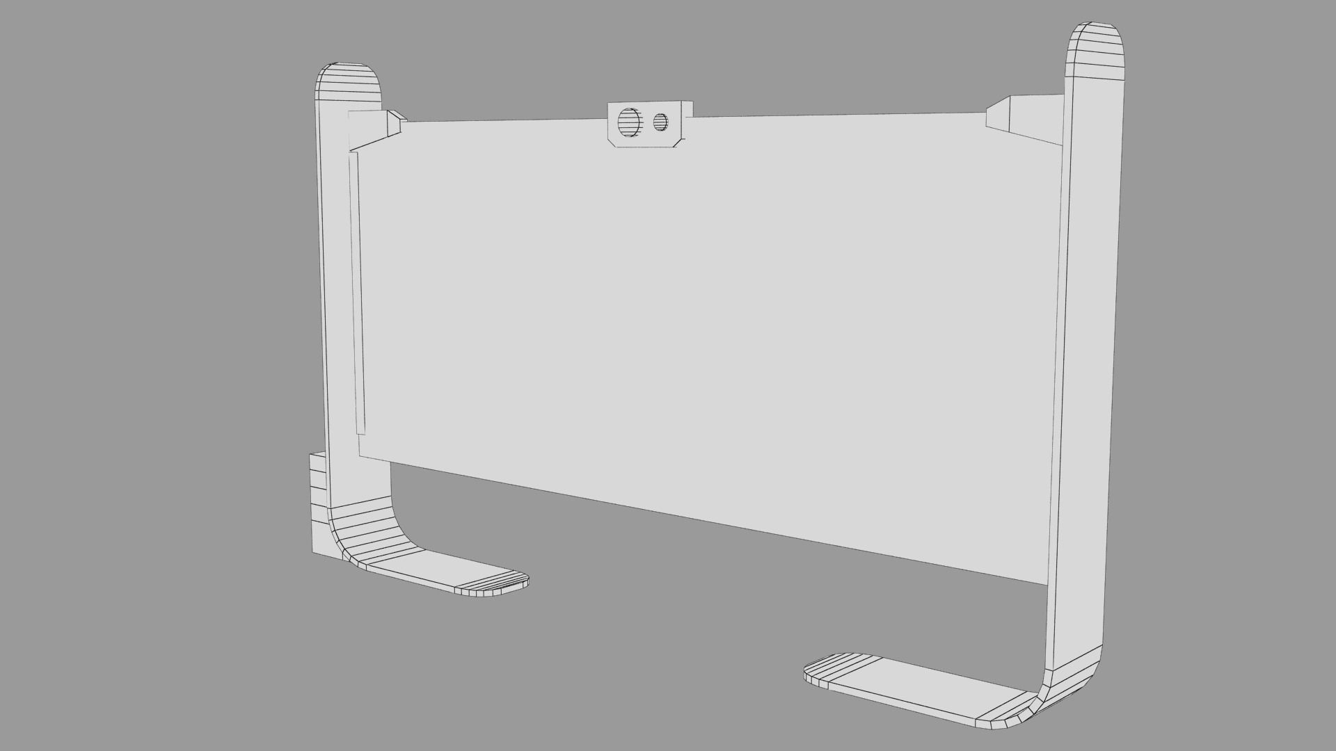 Sci-fi Monitor11 Low-poly 3D model_45