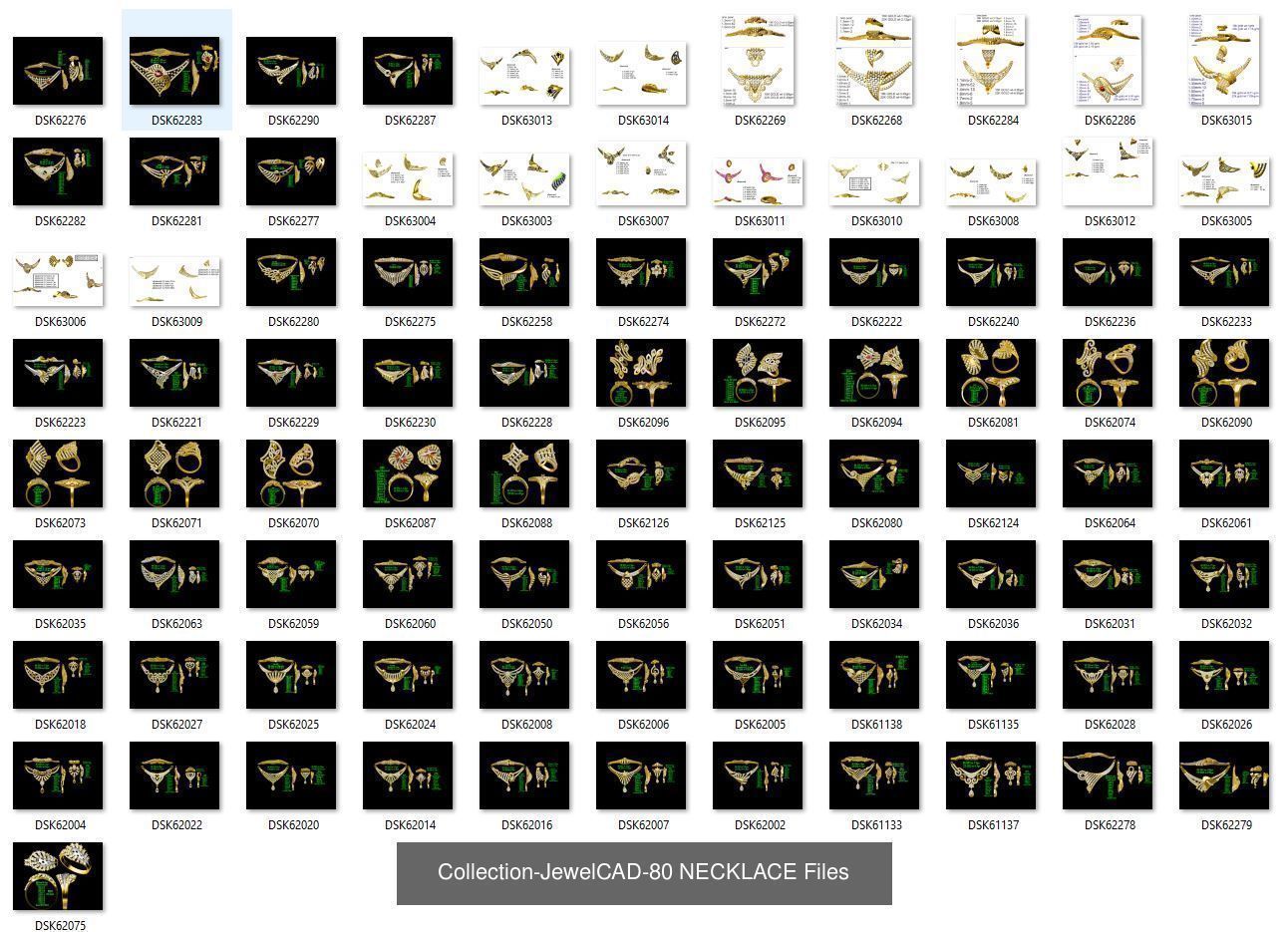 3DM-With and With Out Gems-JewelCAD-STL-10000 MIX Files 3D Model Collection_97